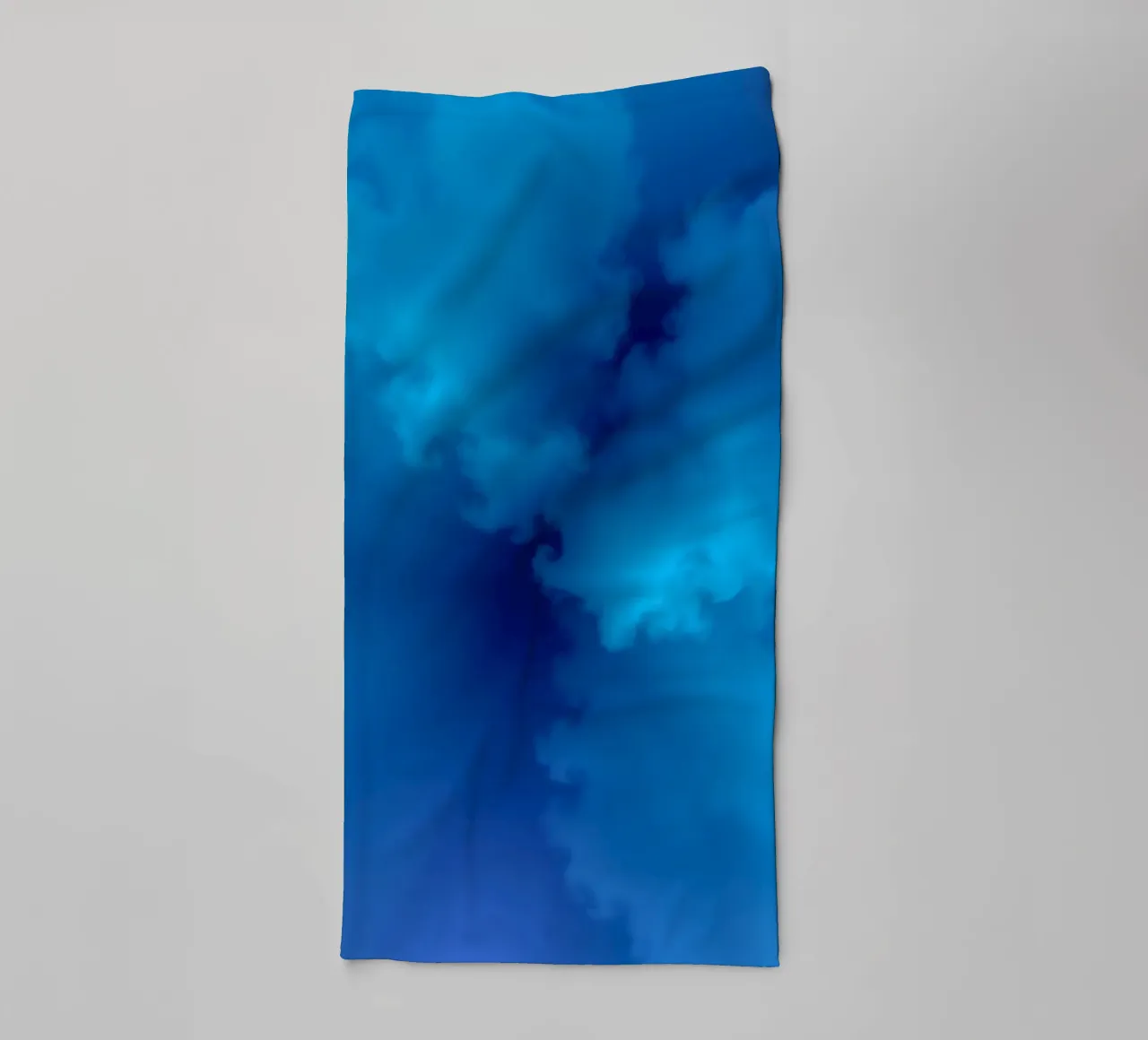 Soft blue abstract wallpaper creating a serene and calming towel by DesignDoodle