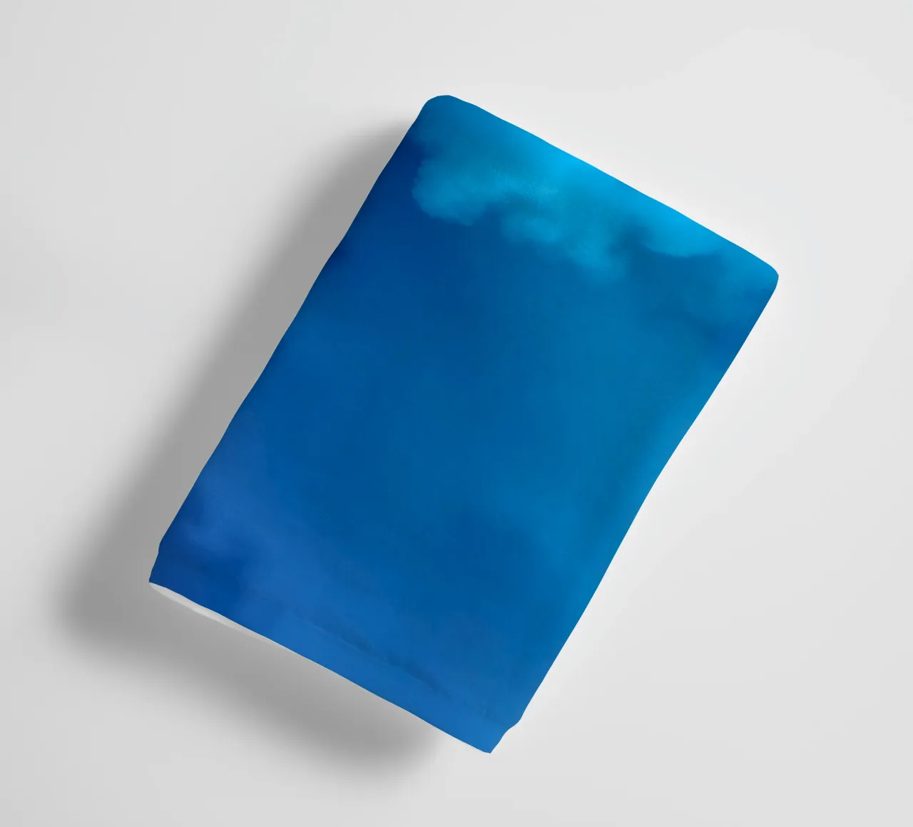 Soft blue abstract wallpaper creating a serene and calming towel by DesignDoodle