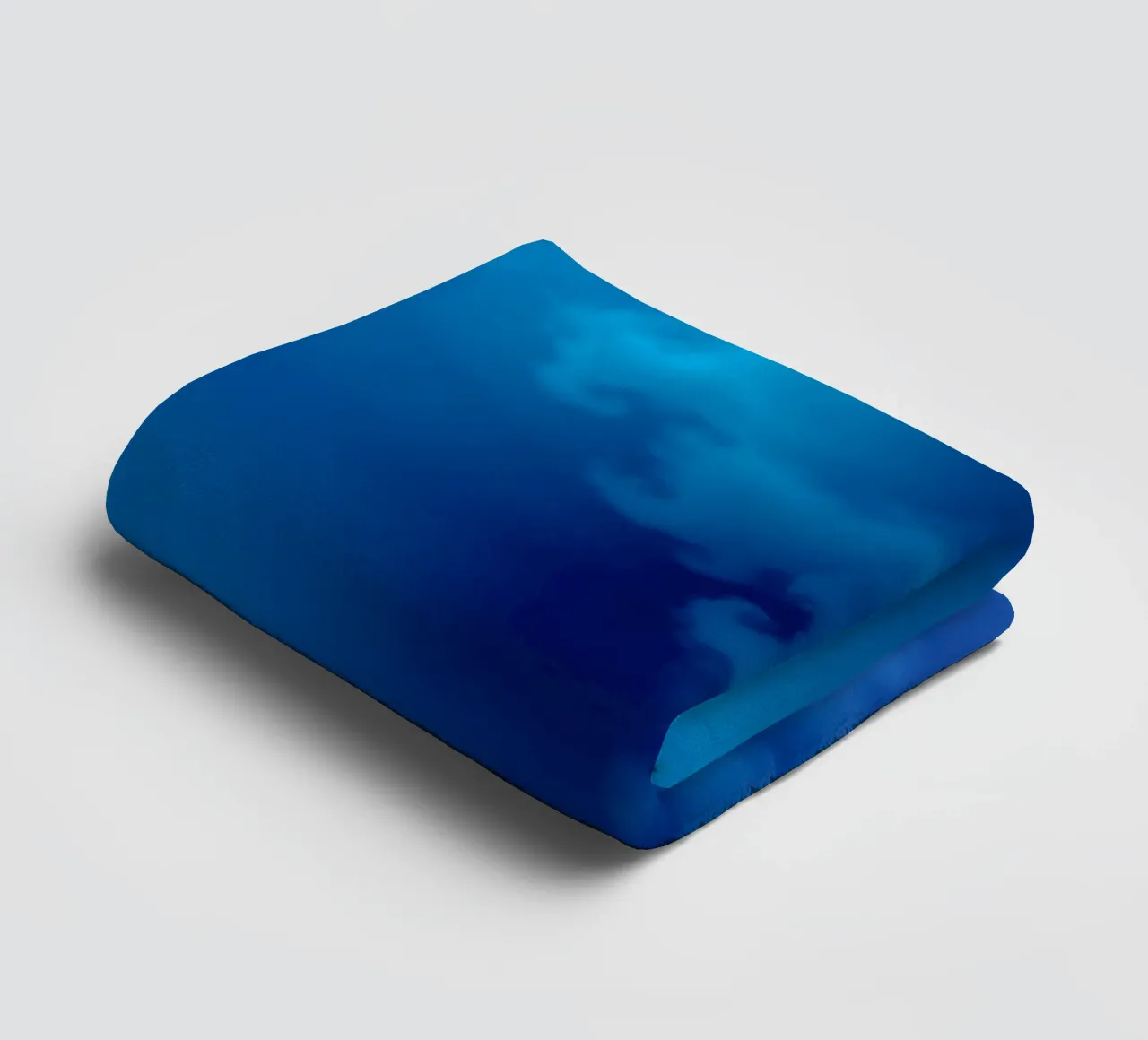 Soft blue abstract wallpaper creating a serene and calming towel by DesignDoodle