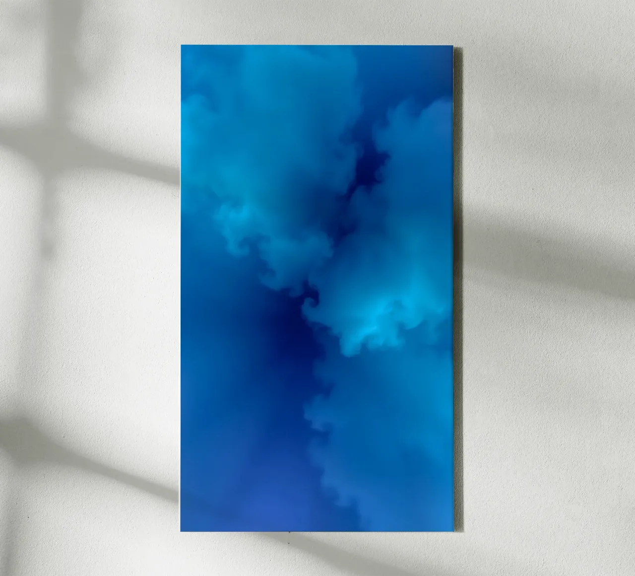 Soft blue abstract wallpaper creating a serene and calming canvas by DesignDoodle