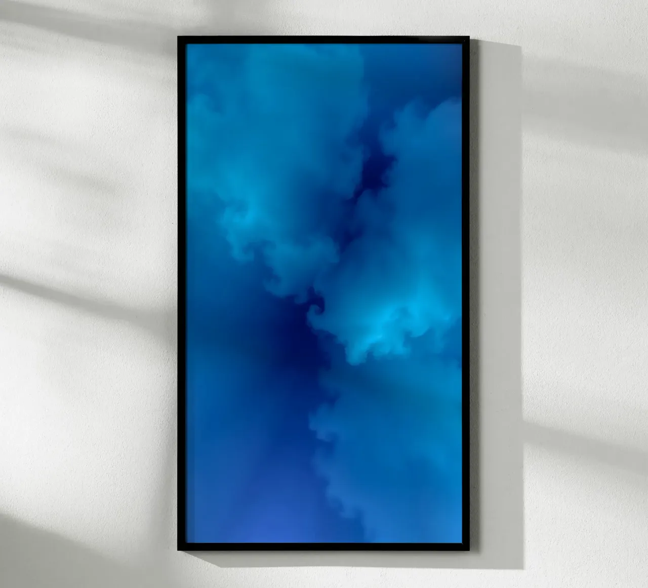 Soft blue abstract wallpaper creating a serene and calming hahnemühle by DesignDoodle