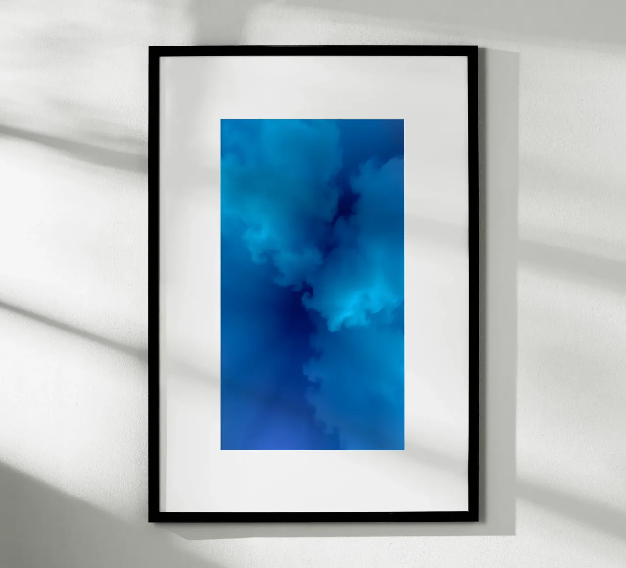 Soft blue abstract wallpaper creating a serene and calming hahnemühle by DesignDoodle