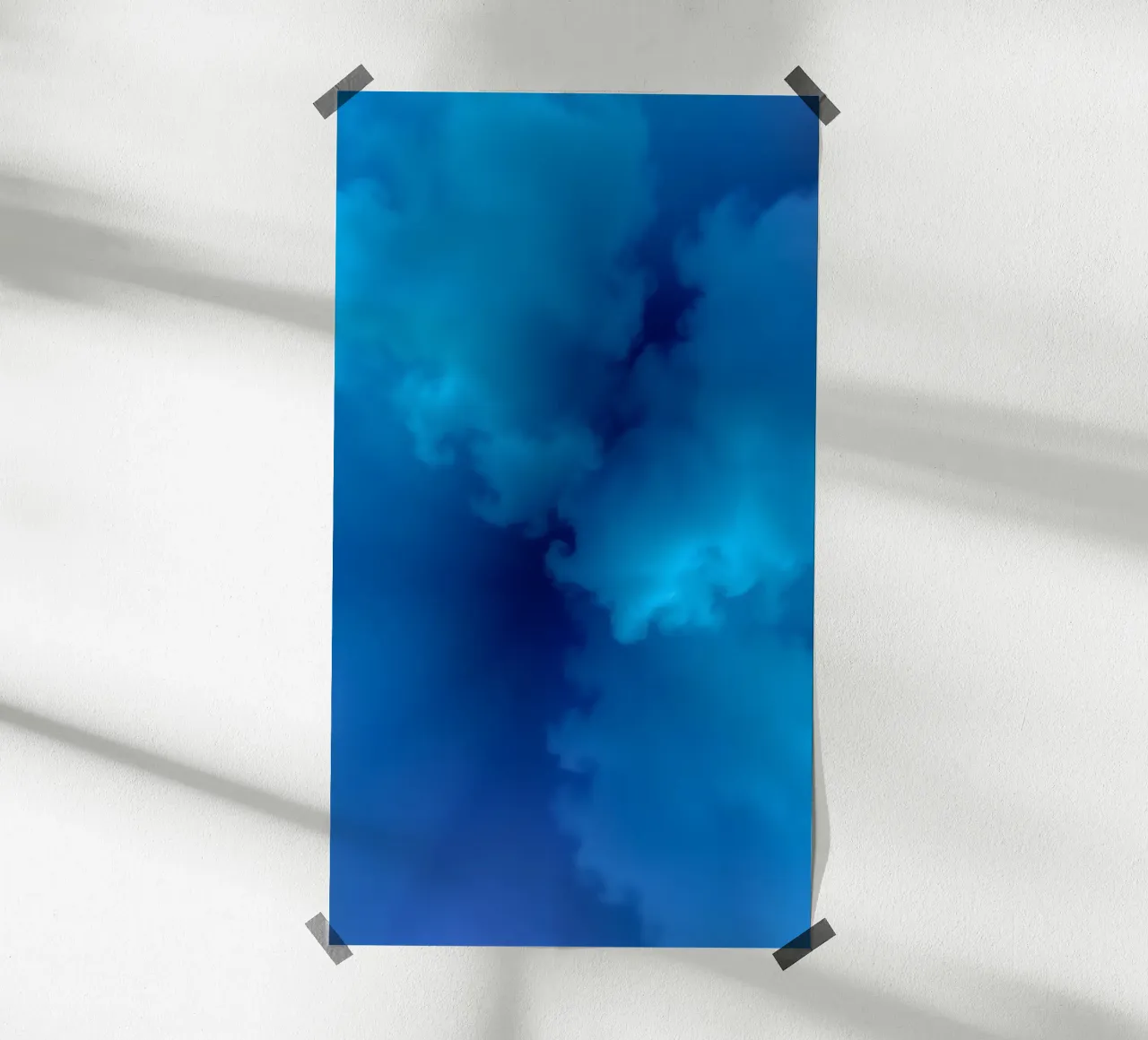 Soft blue abstract wallpaper creating a serene and calming hahnemühle by DesignDoodle