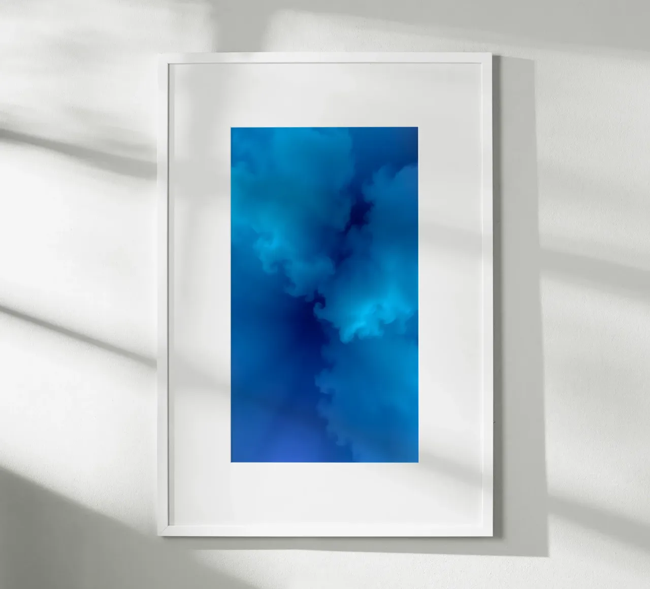 Soft blue abstract wallpaper creating a serene and calming hahnemühle by DesignDoodle