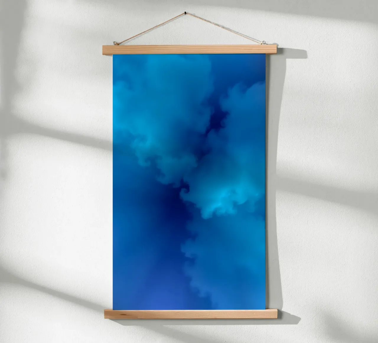 Soft blue abstract wallpaper creating a serene and calming hahnemühle by DesignDoodle