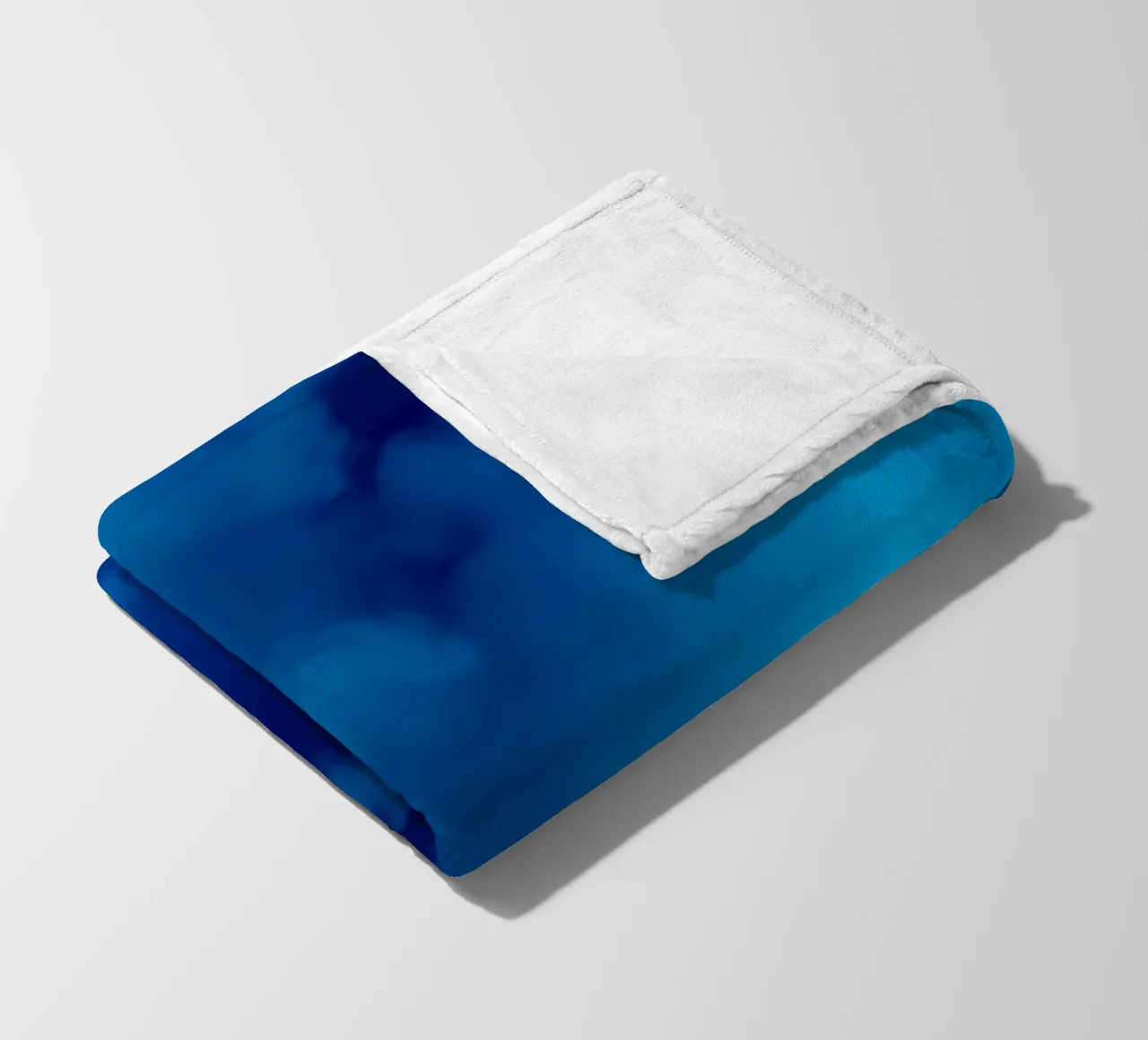 Soft blue abstract wallpaper creating a serene and calming fleece blanket by DesignDoodle