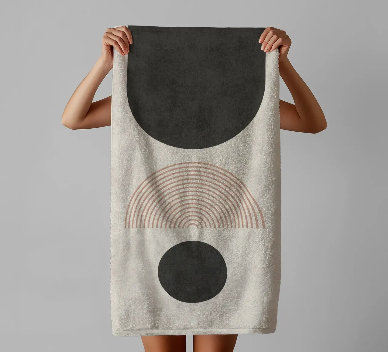 Circular Flow towel by DesignArt