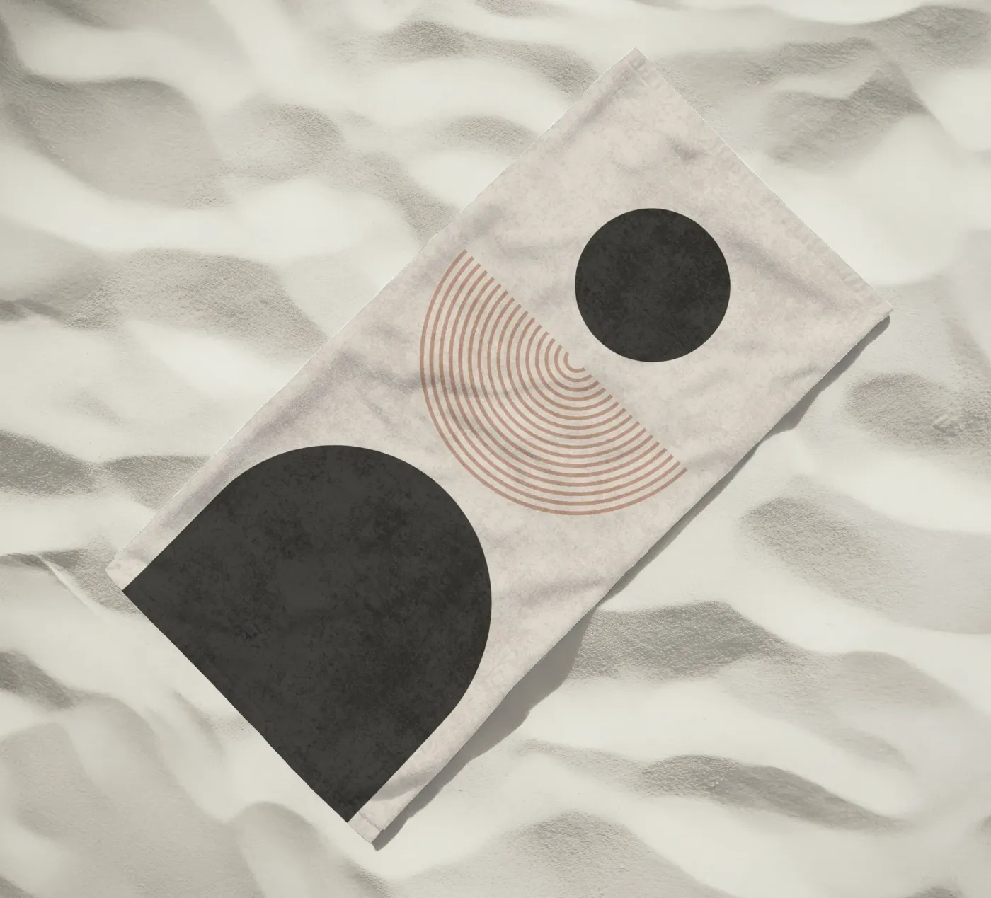 Flusso circolare telo mare da DesignArt