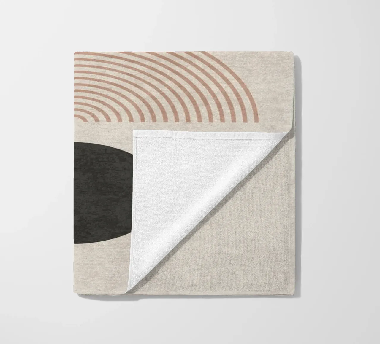 Flusso circolare telo mare da DesignArt