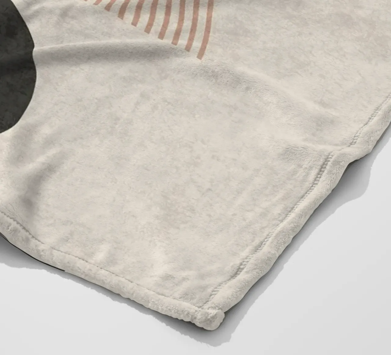 Cirkelvormige stroom fleecedeken van DesignArt