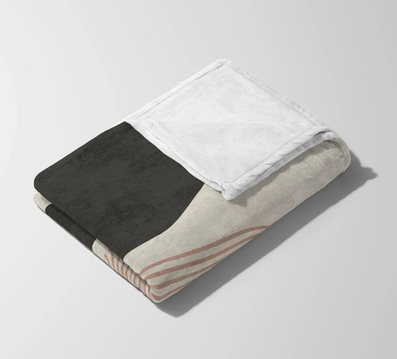 Cirkelvormige stroom fleecedeken van DesignArt