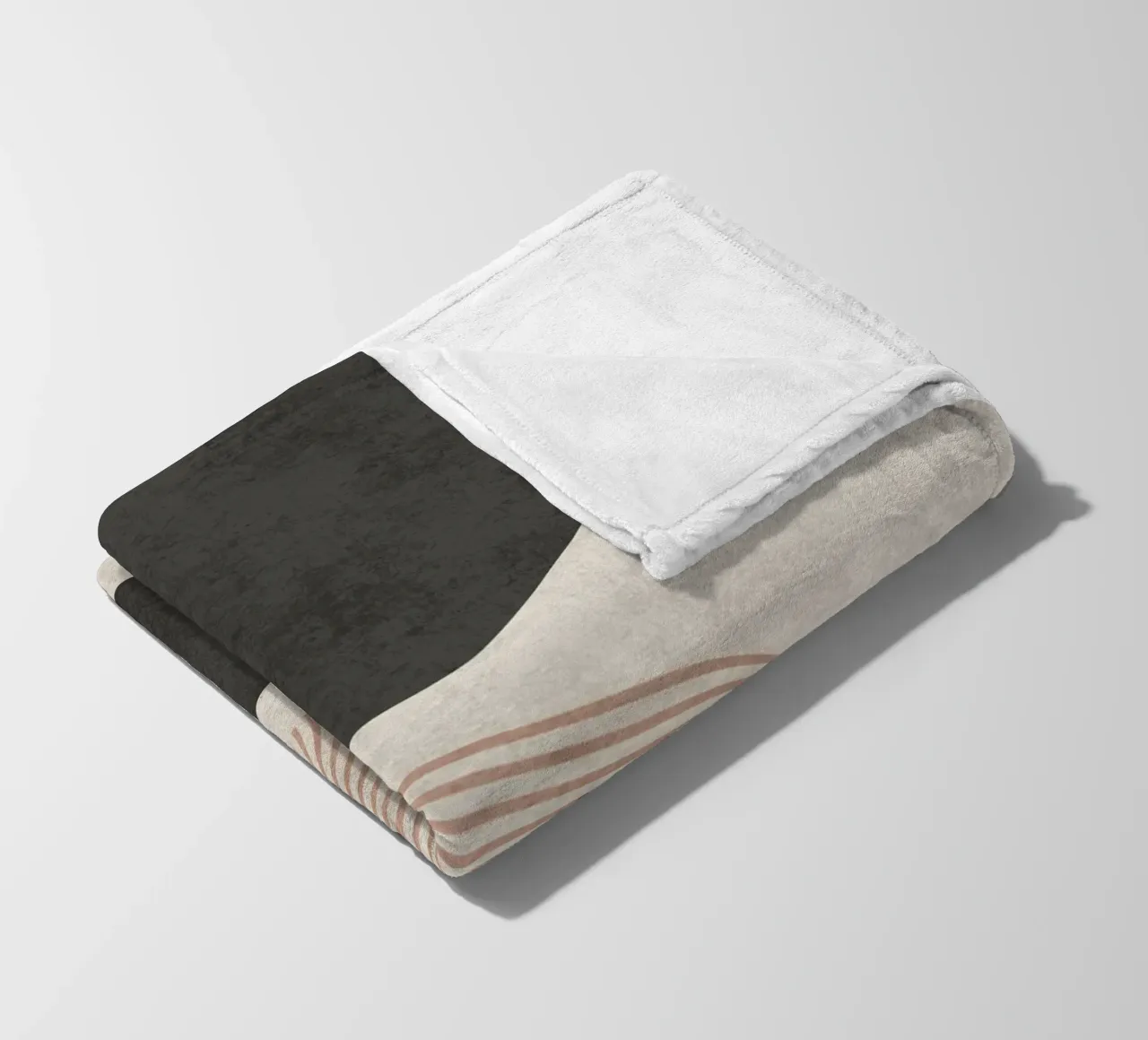 Cirkelvormige stroom fleecedeken van DesignArt