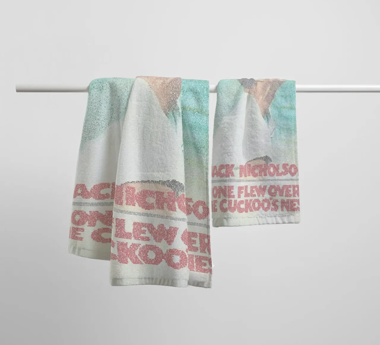 One Flew over the Cuckoos' Nest towel by Robotic Ewe