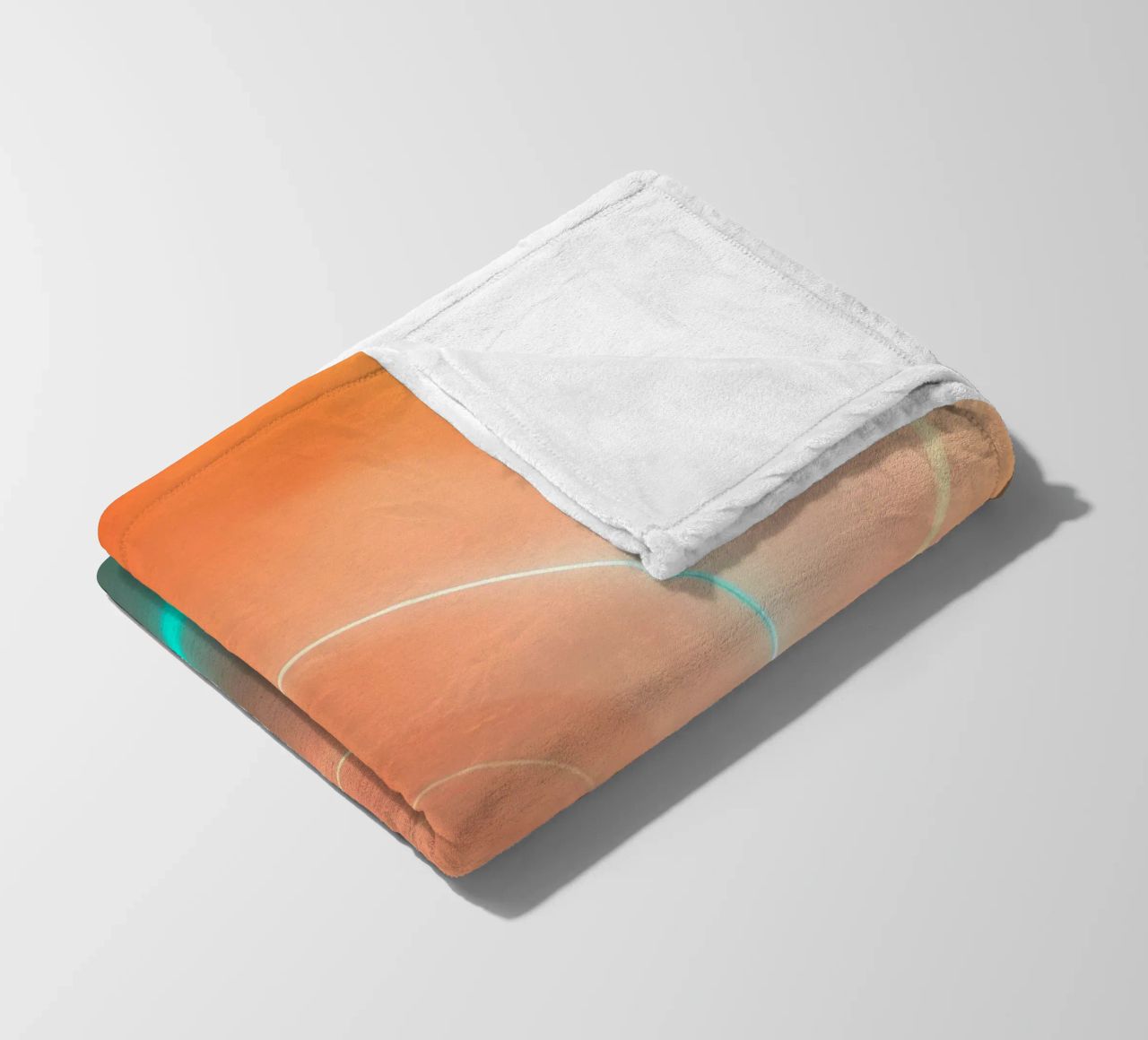 Dynamic abstract spiral design with soft gradients fleece blanket by DesignDoodle