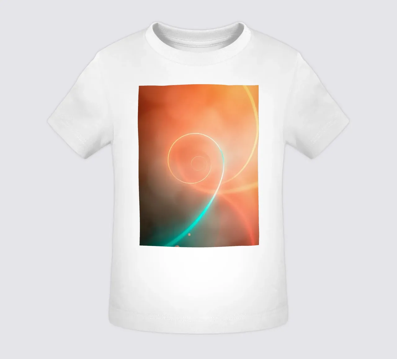 Design dinamico a spirale astratta con sfumature morbide maglietta neonato da DesignDoodle