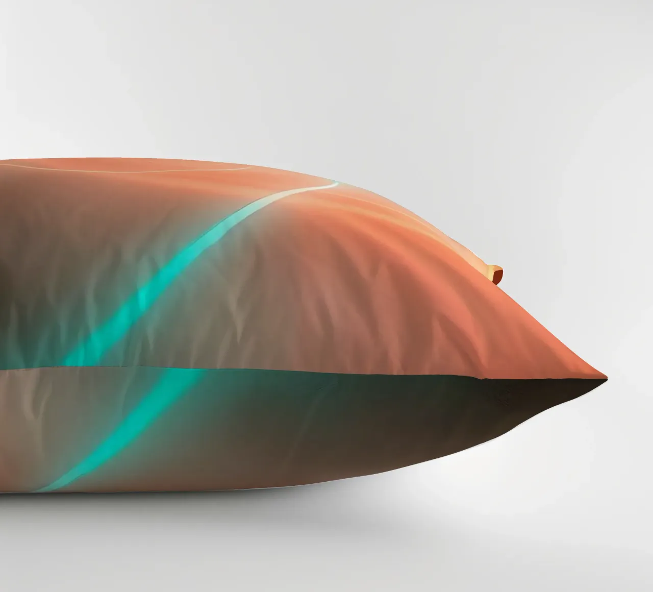 Spirale abstraite dynamique avec des dégradés doux coussin de DesignDoodle