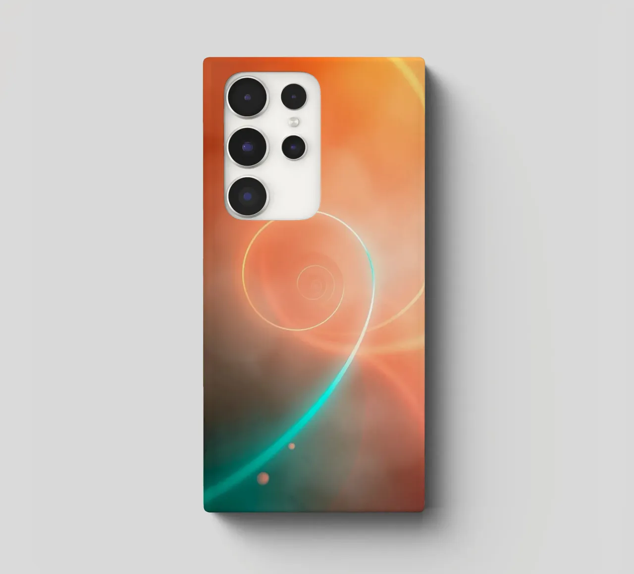 Design dinamico a spirale astratta con sfumature morbide cover samsung da DesignDoodle