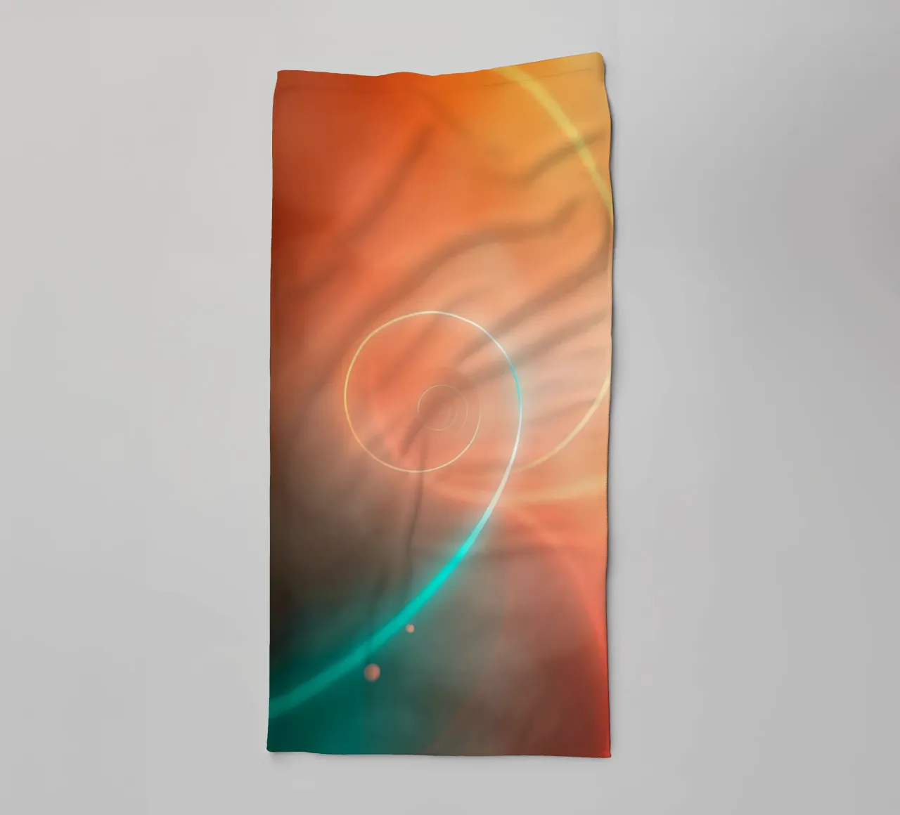 Spirale abstraite dynamique avec des dégradés doux serviette de bain de DesignDoodle
