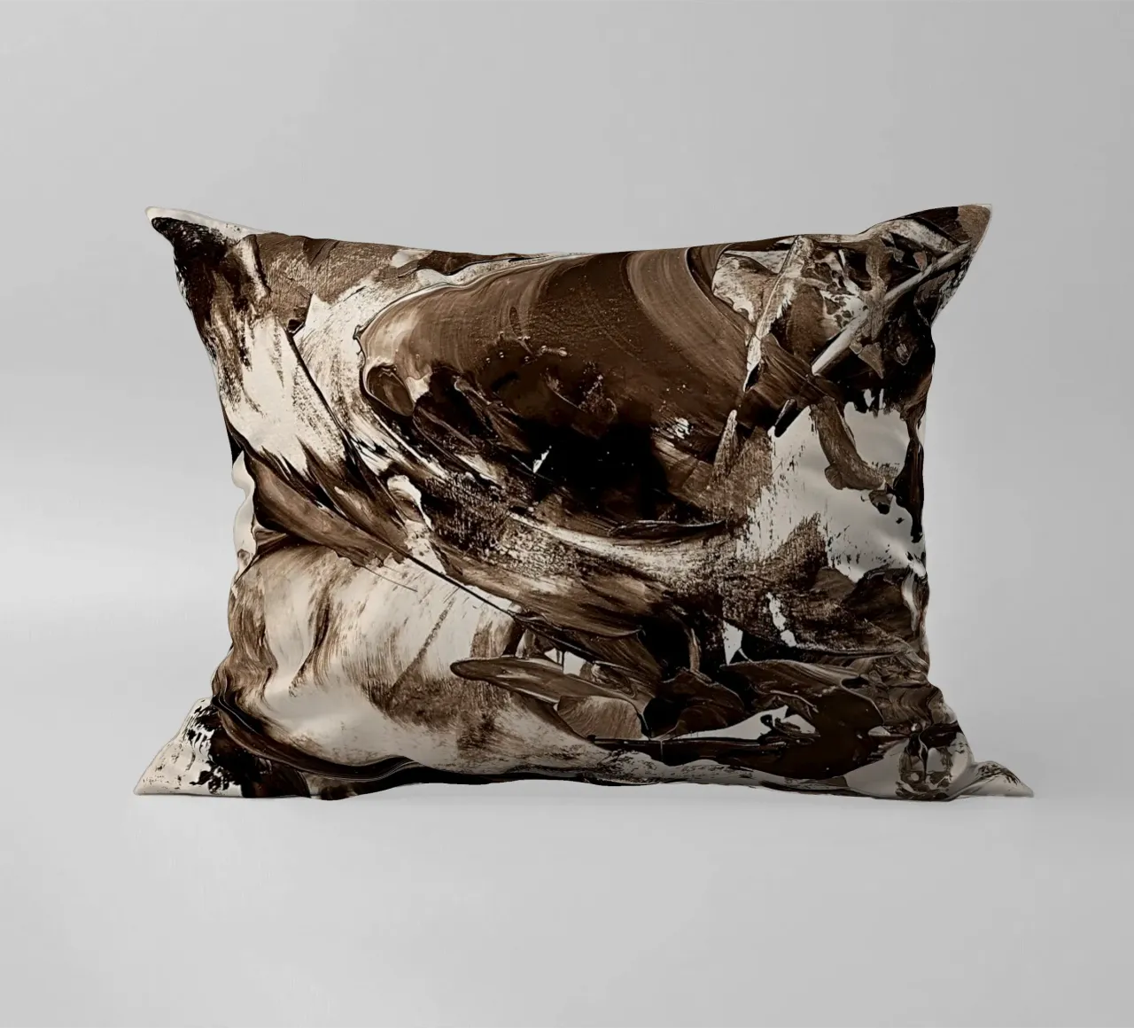 SEPIA 25 cuscino da Thierry Vobmann Abstract painting