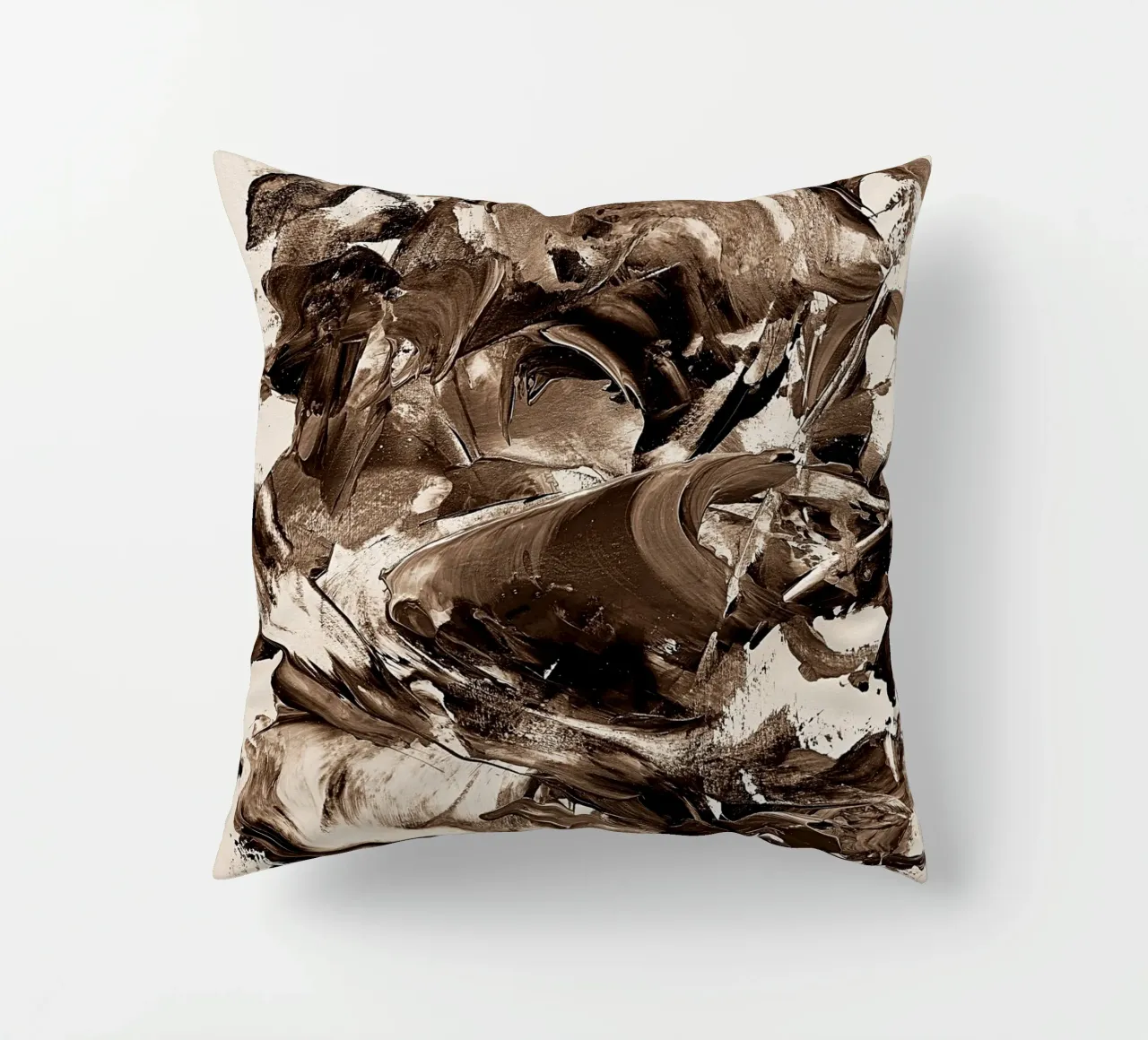 SEPIA 25 cuscino da Thierry Vobmann Abstract painting