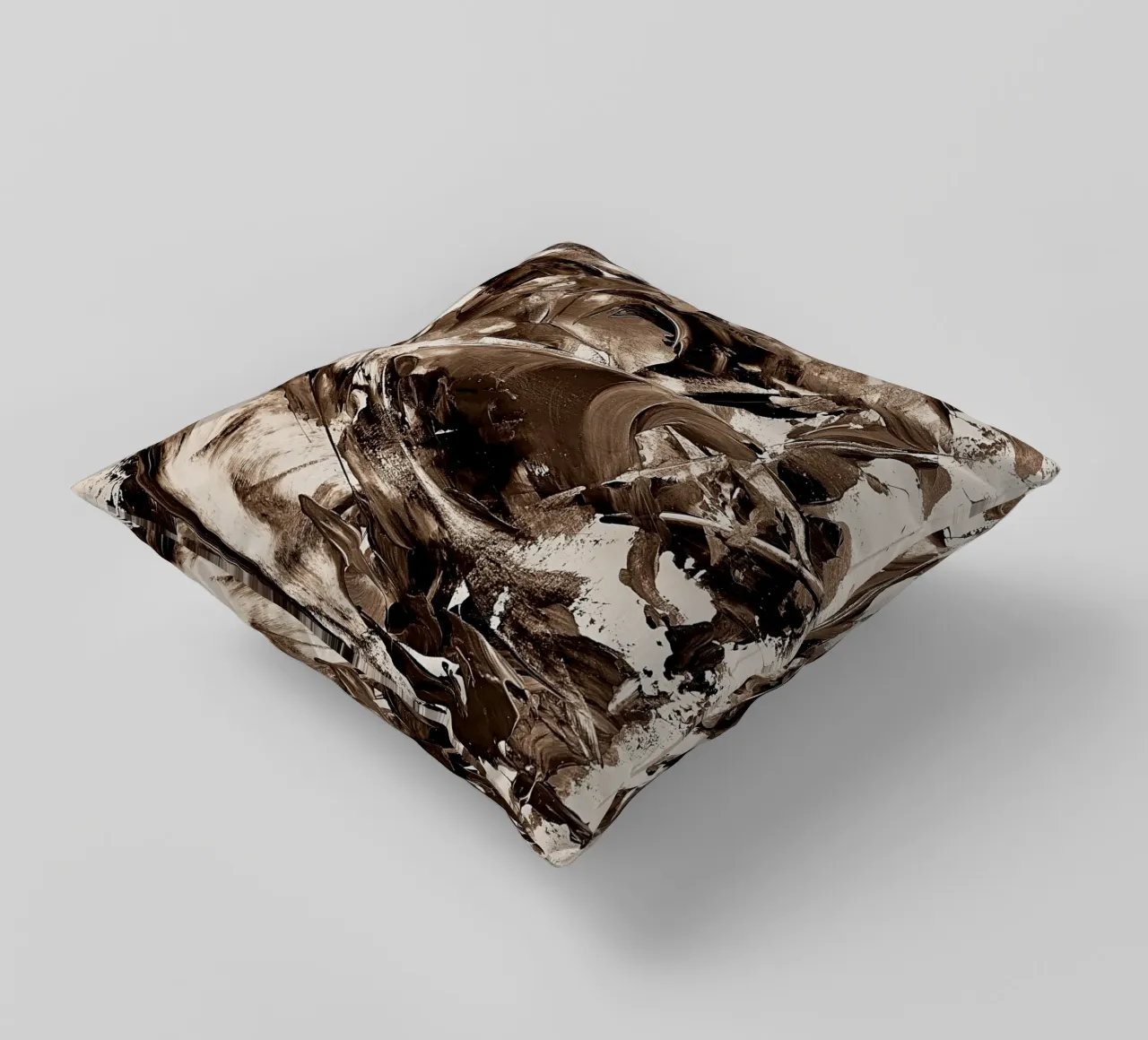 SEPIA 25 cuscino da Thierry Vobmann Abstract painting