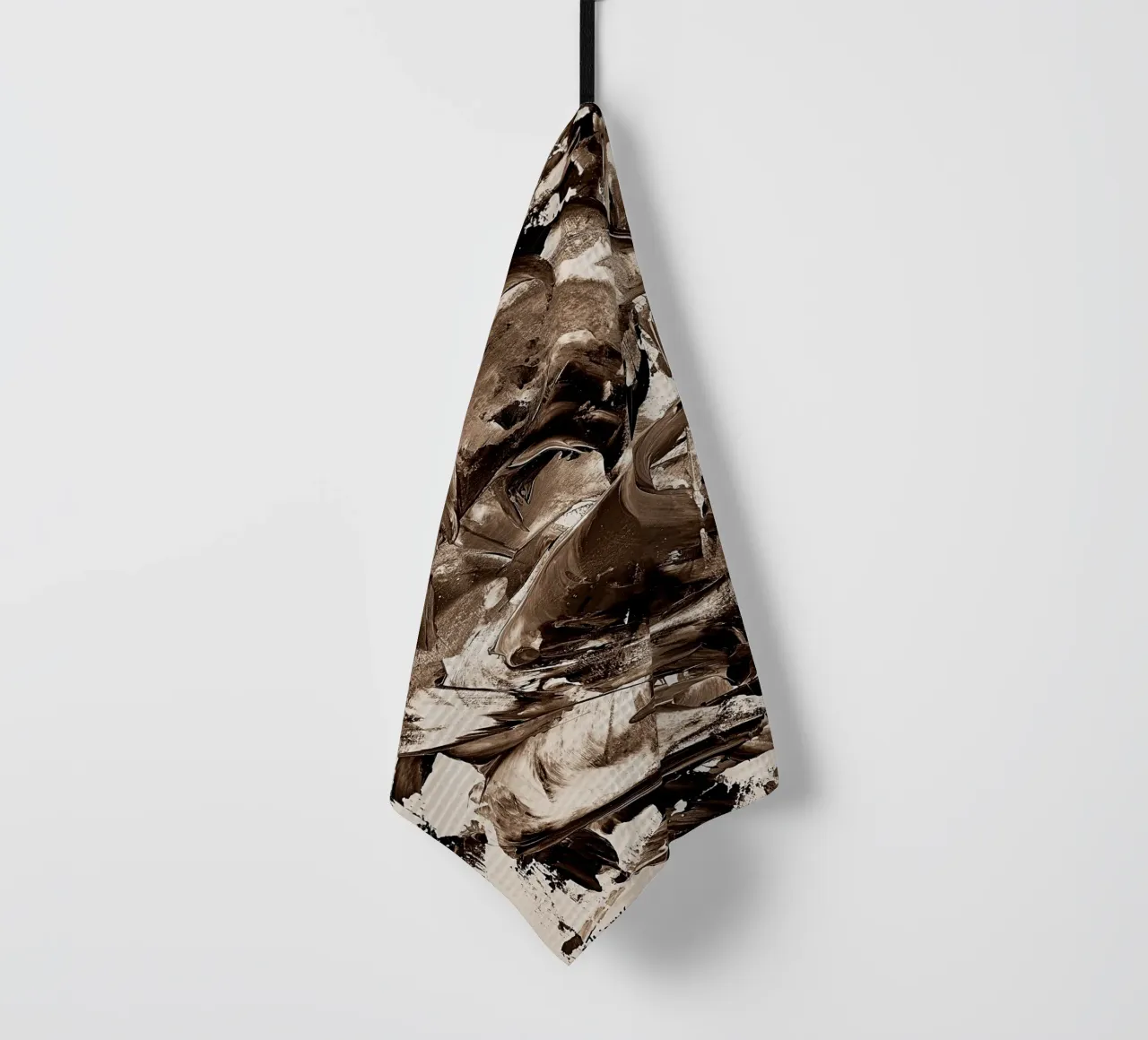 SEPIA 25 tea towel by Thierry Vobmann Abstract painting