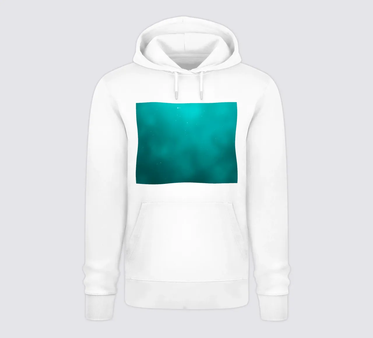Abstract turquoise background creating a serene atmosphere hoodie by DesignDoodle