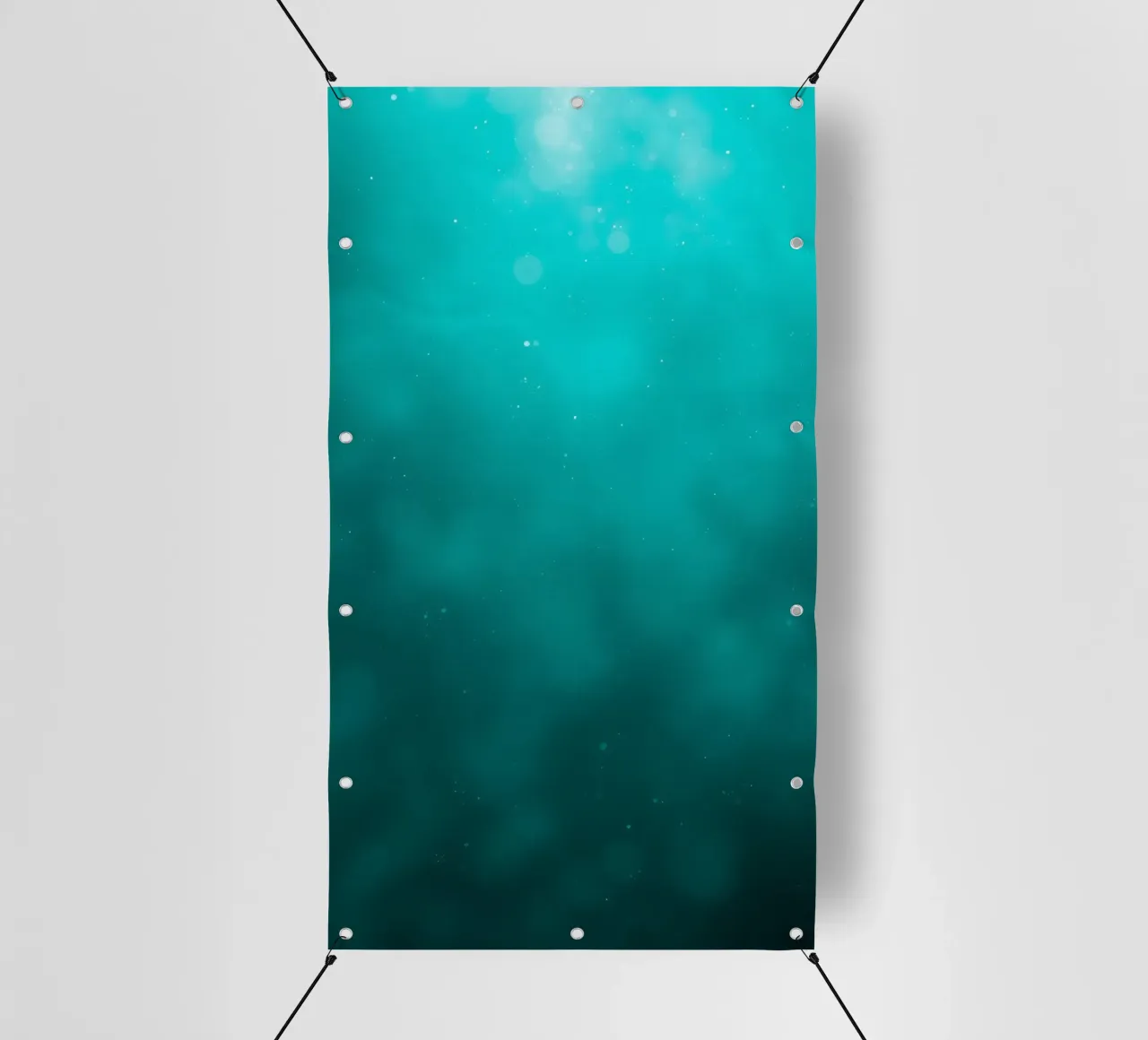 Abstract turquoise background creating a serene atmosphere pvc cover by DesignDoodle