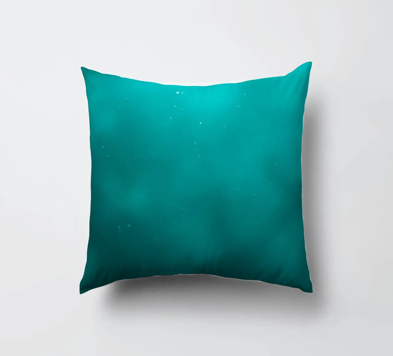 Abstract turquoise background creating a serene atmosphere decorative cushion by DesignDoodle