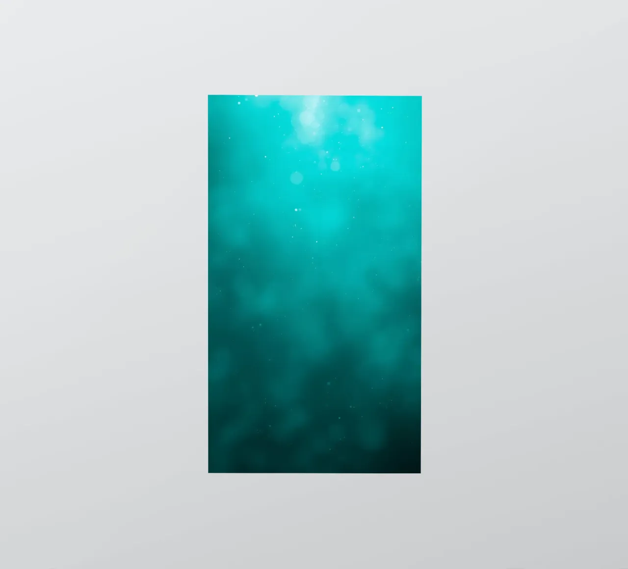 Abstract turquoise background creating a serene atmosphere sticker by DesignDoodle