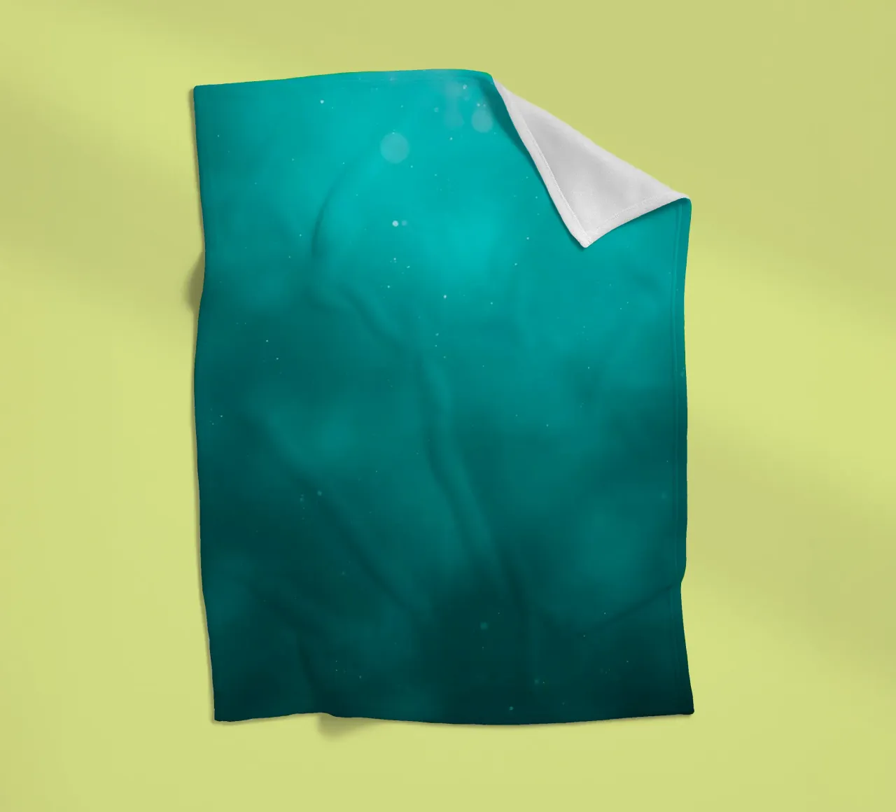 Abstract turquoise background creating a serene atmosphere fleece blanket by DesignDoodle