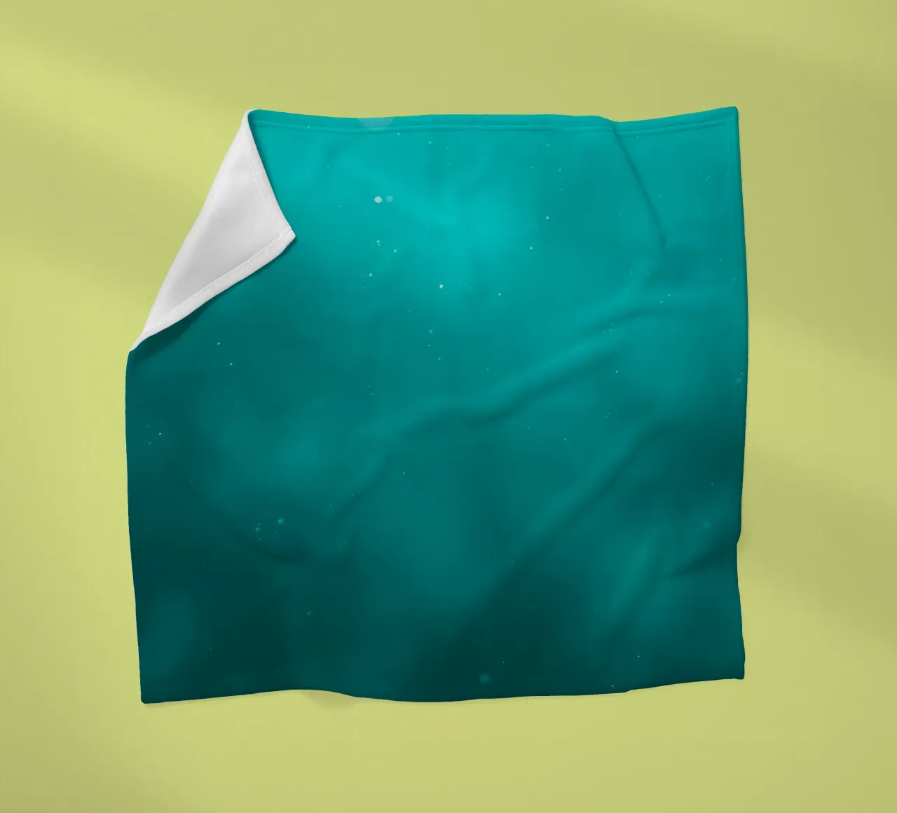 Abstract turquoise background creating a serene atmosphere fleece blanket by DesignDoodle