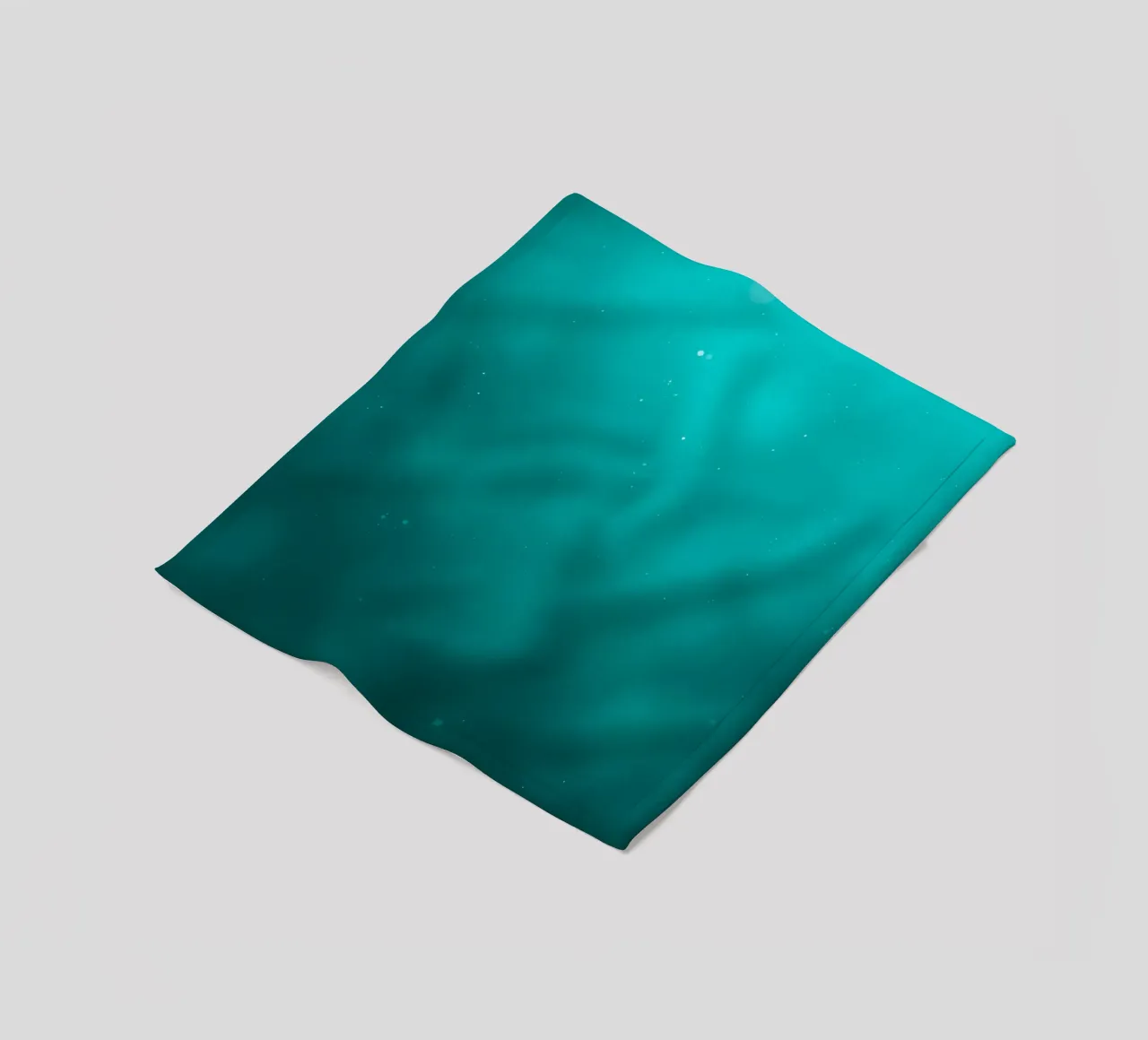 Abstract turquoise background creating a serene atmosphere fleece blanket by DesignDoodle