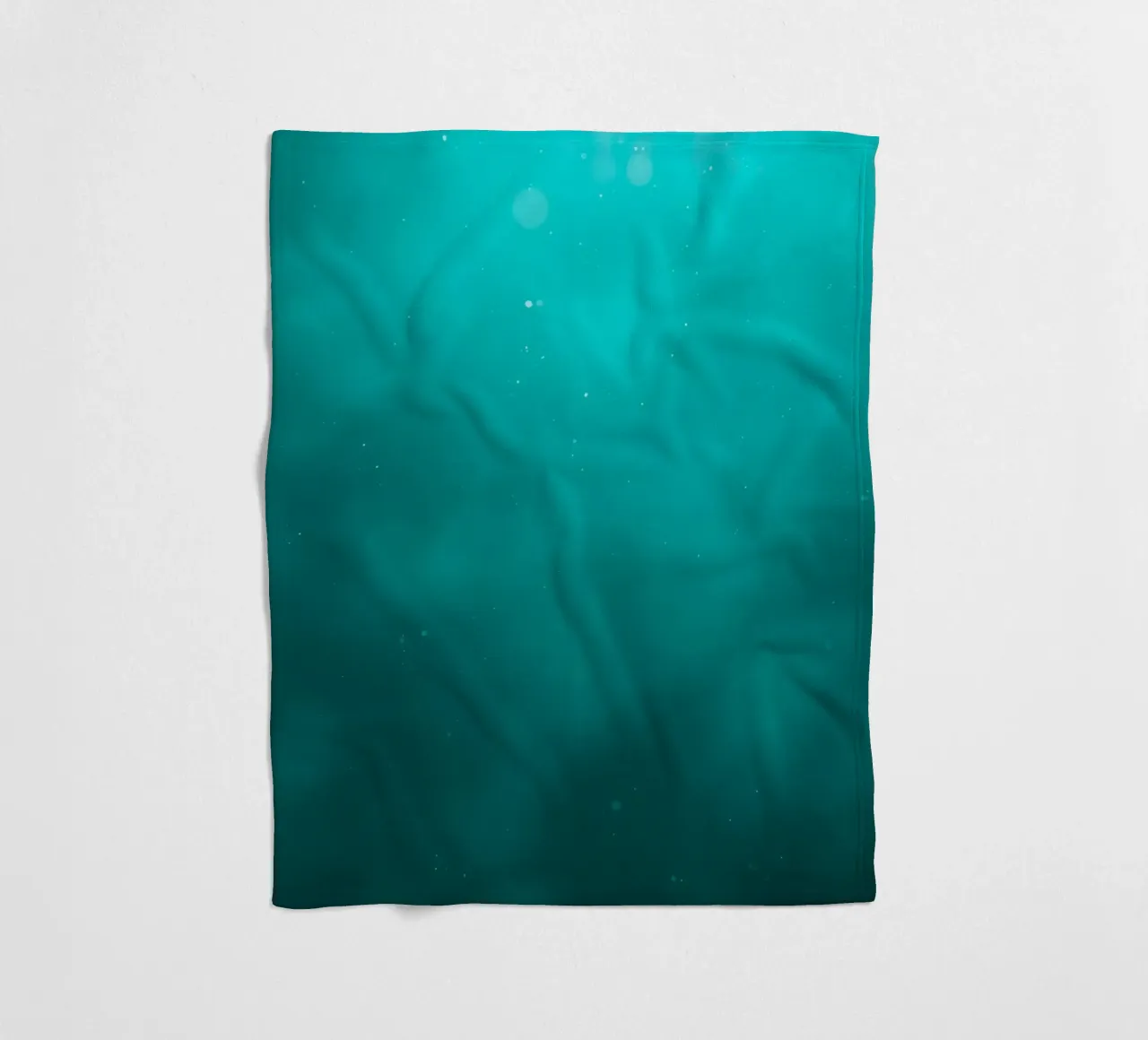 Abstract turquoise background creating a serene atmosphere fleece blanket by DesignDoodle