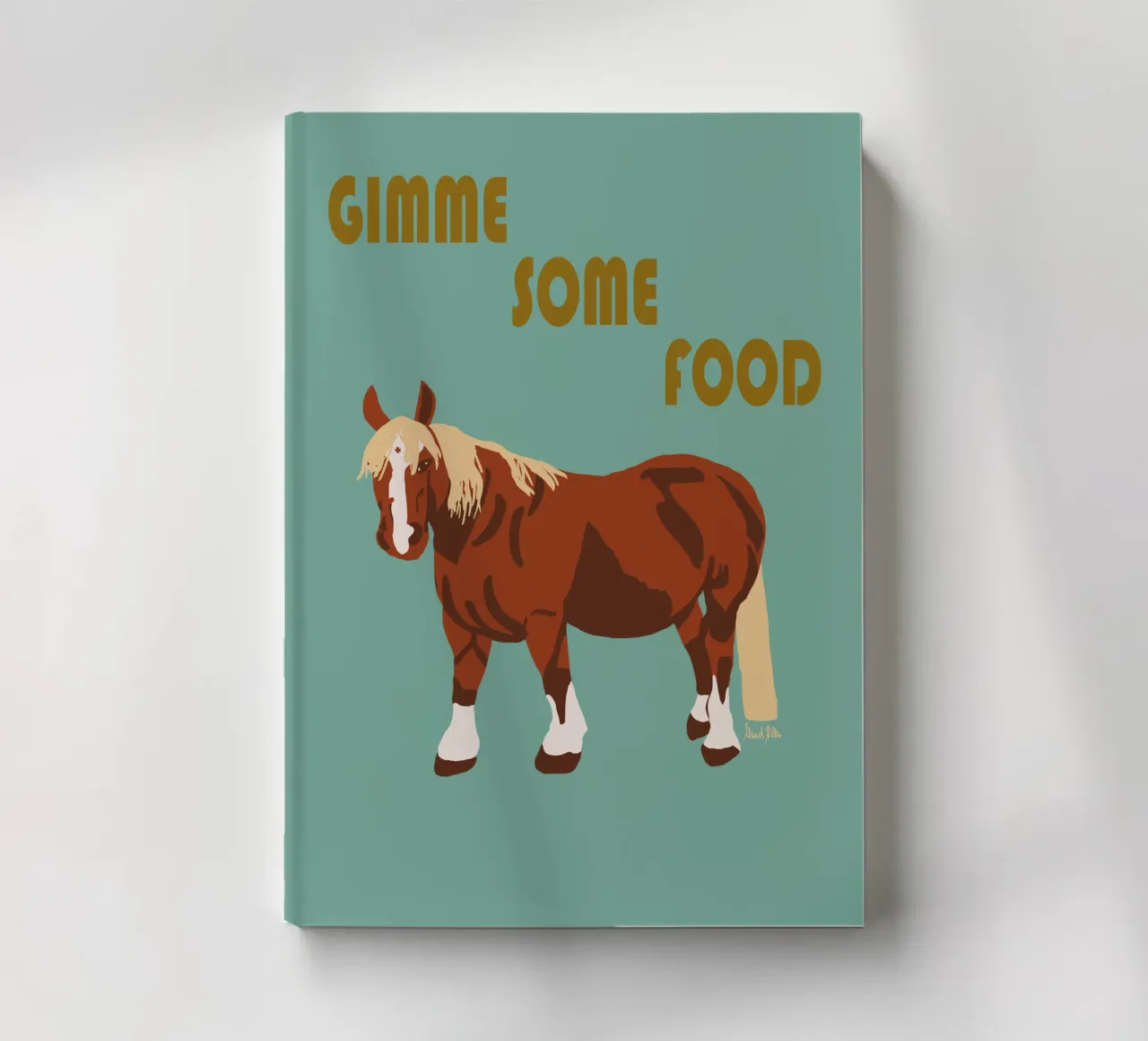 Gimme some food notebook by Mandalla Illustration