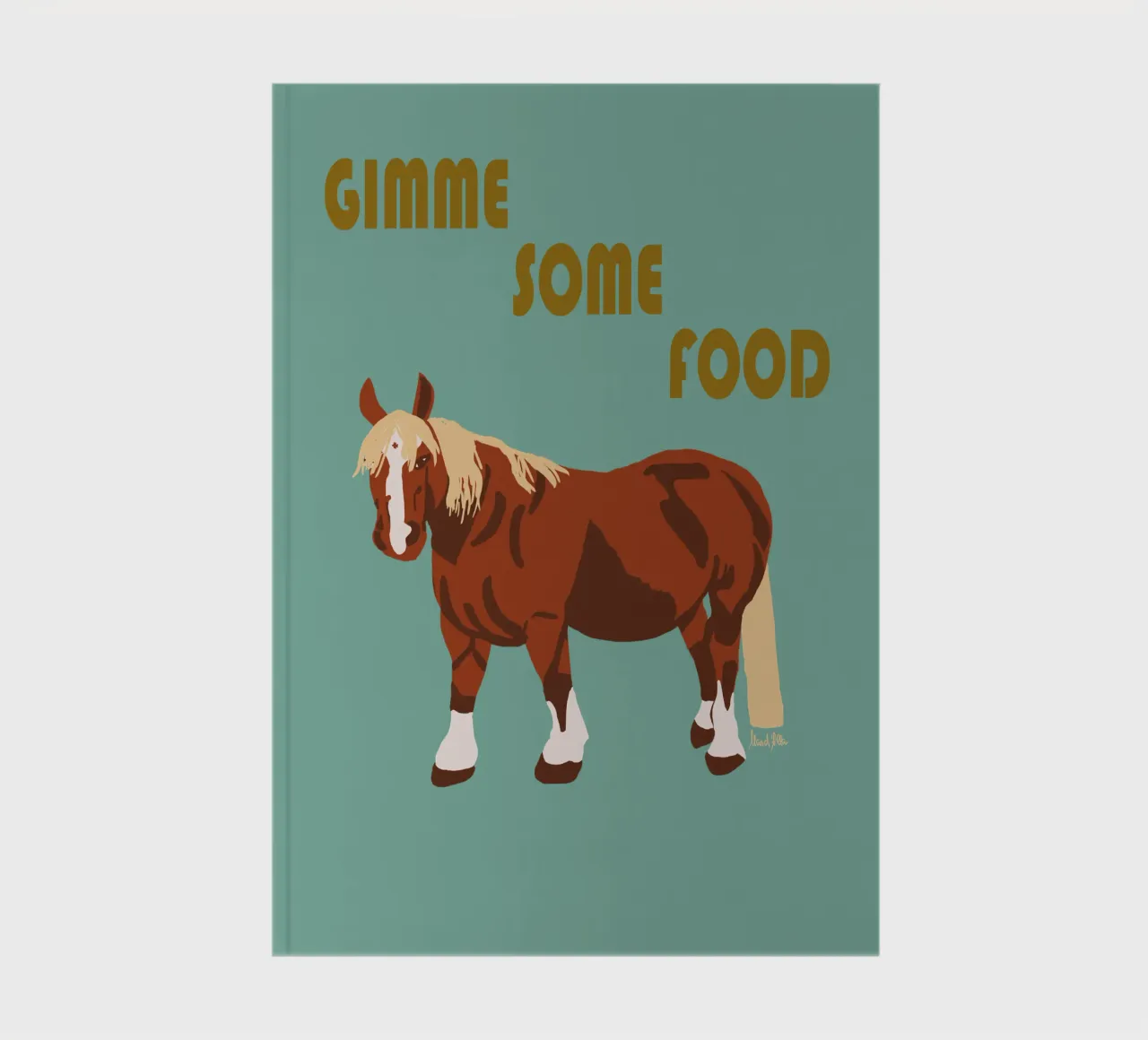 Gimme some food notebook by Mandalla Illustration