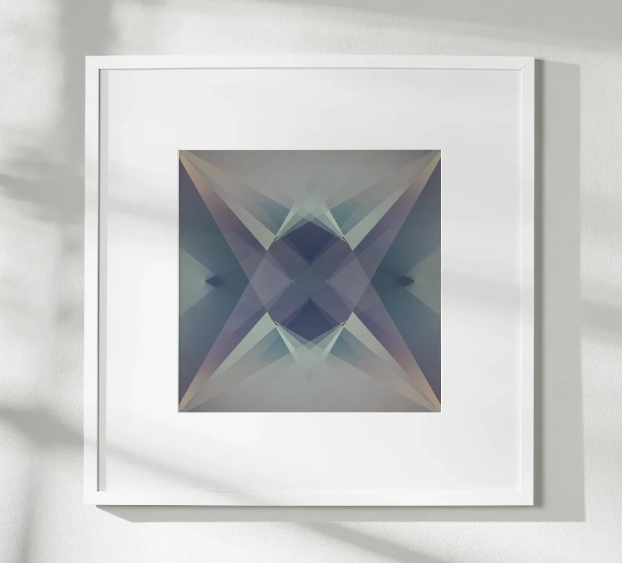 Geometria moderna n. 21 poster con telaio in legno da Metron