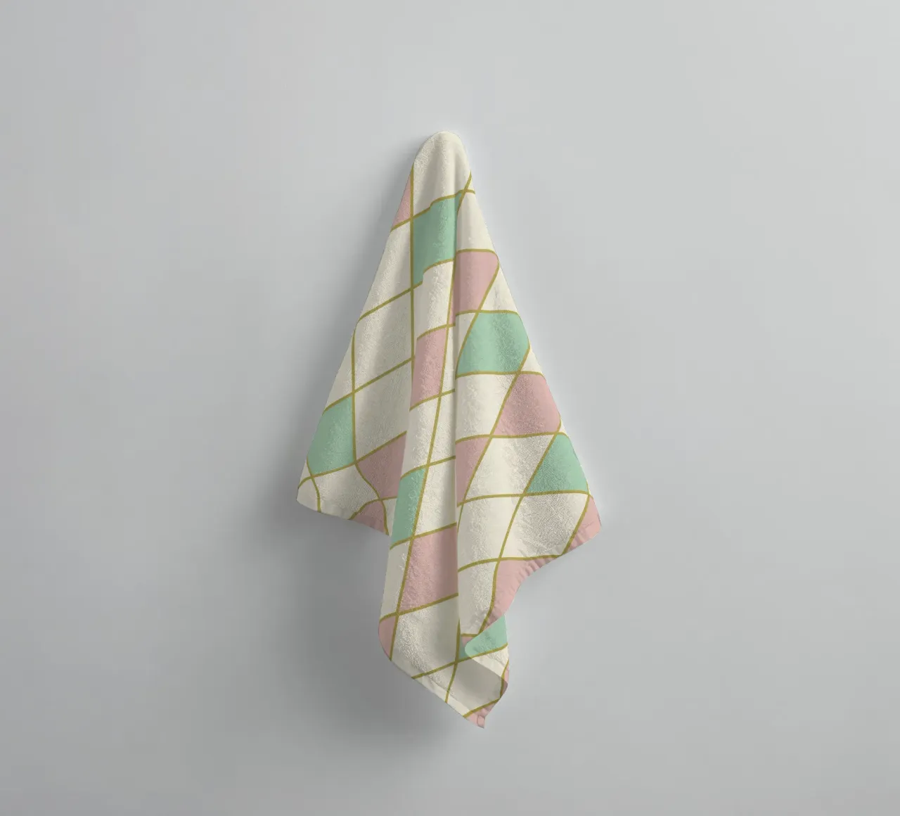 Harmonie géométrique pastel serviette de bain de Metron