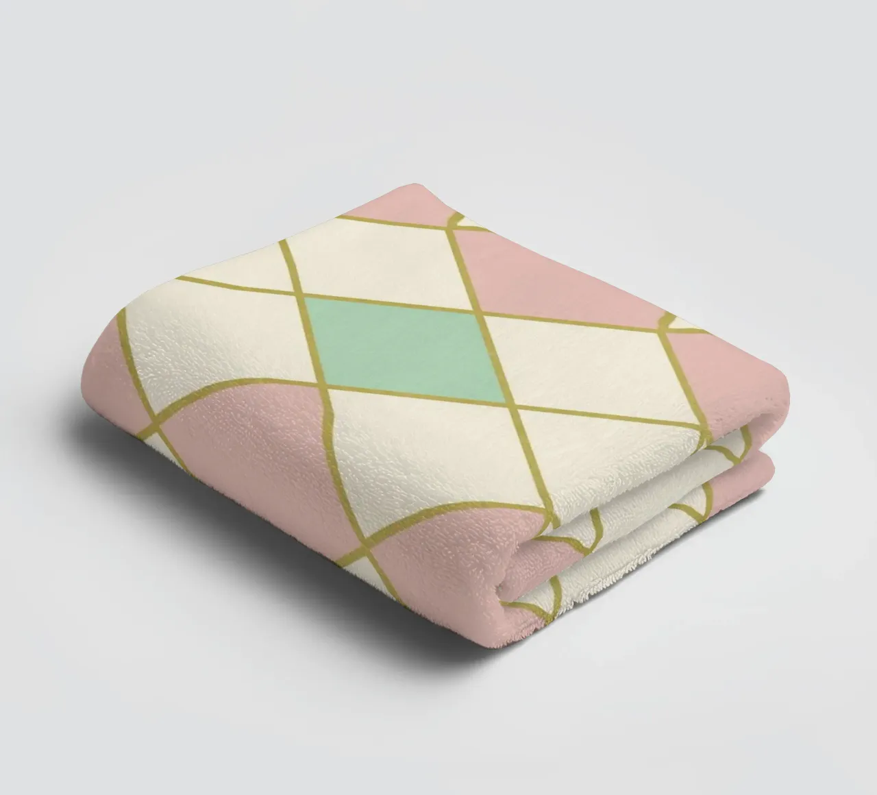 Harmonie géométrique pastel serviette de bain de Metron