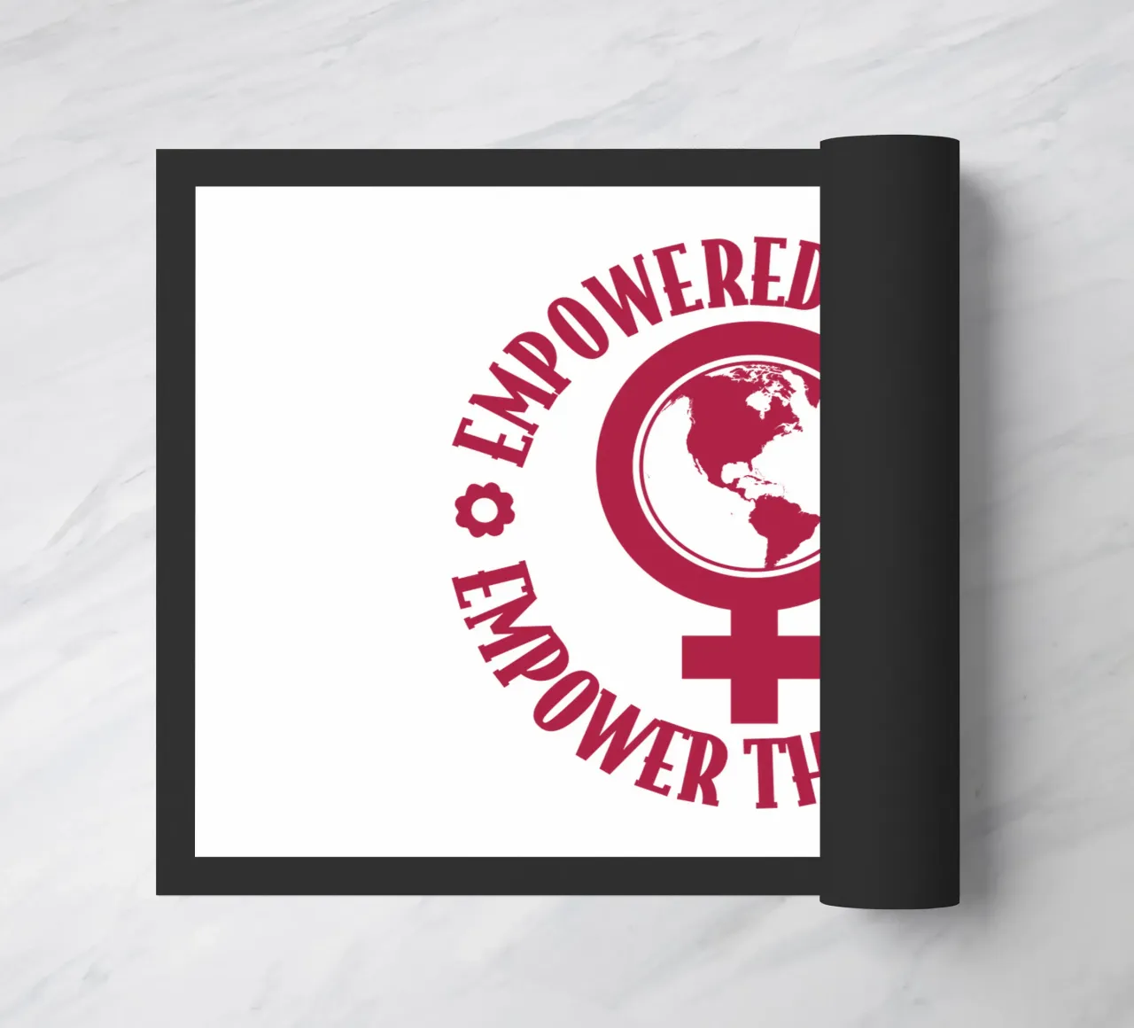 Las mujeres con poder dan poder al mundo felpudo de cafelab