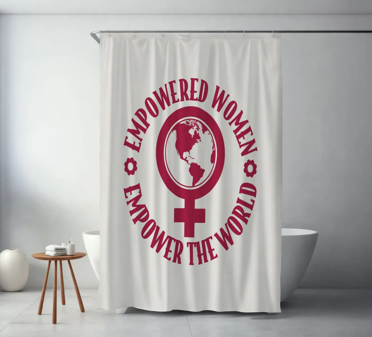 Des femmes autonomes donnent du pouvoir au monde rideau de douche de cafelab