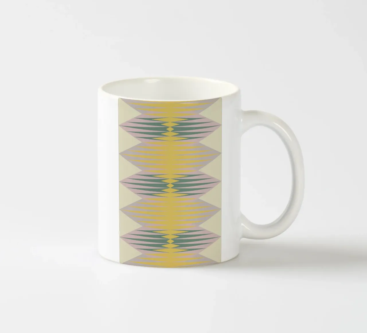 Echi geometrici tazza in ceramica da Metron