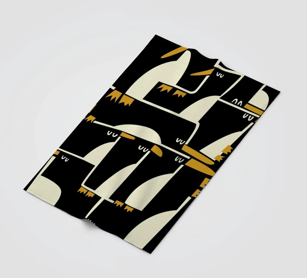 Penguins fleece blanket by Fox & Velvet