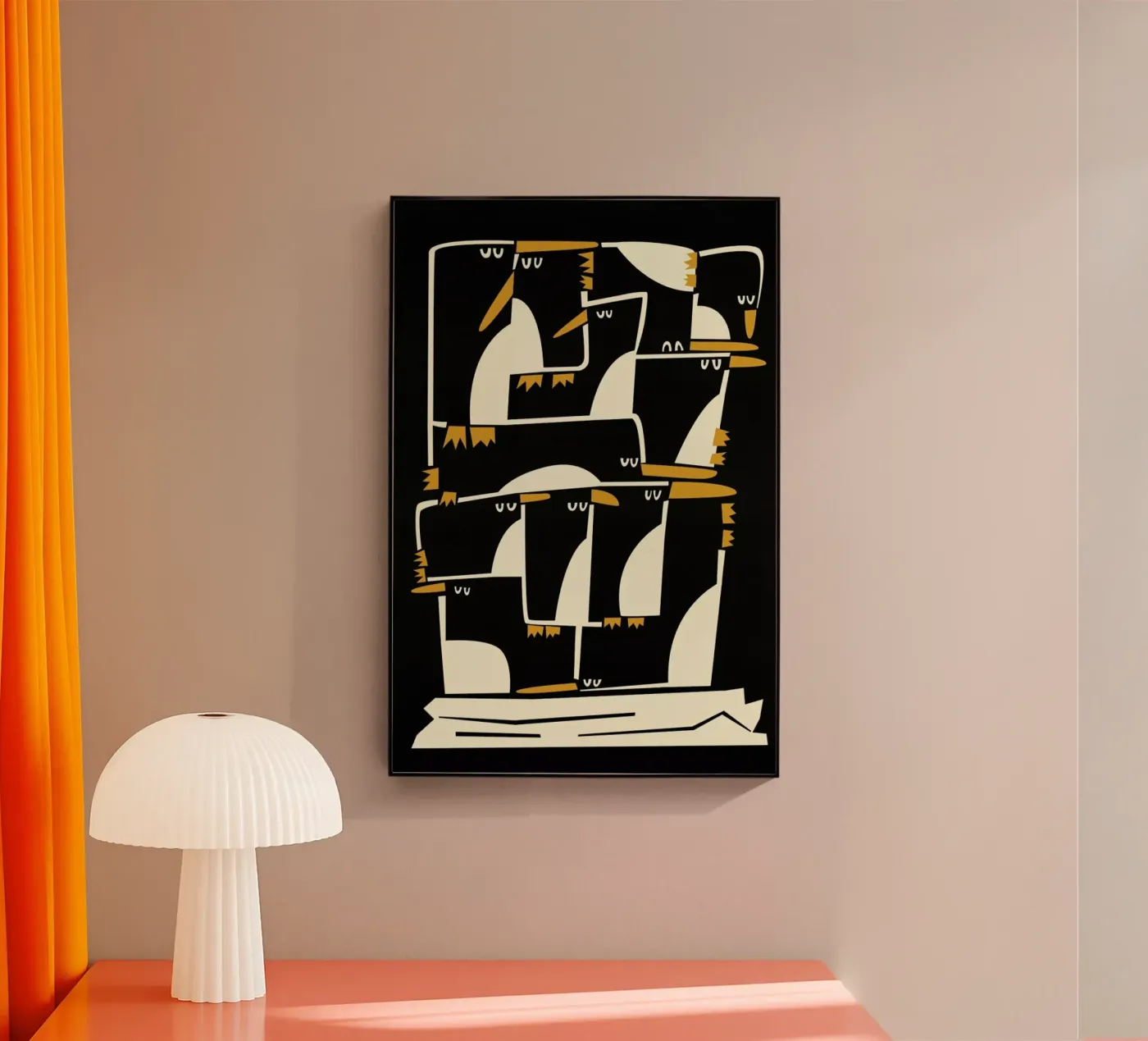 Penguins plexiglas de Fox & Velvet