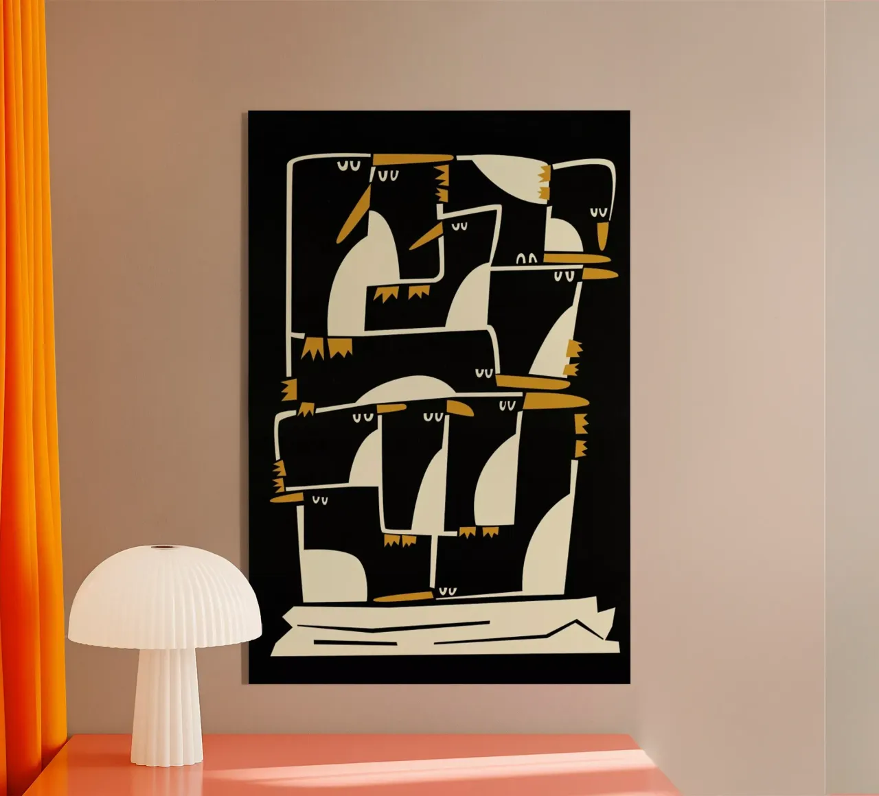 Penguins plexiglass da Fox & Velvet