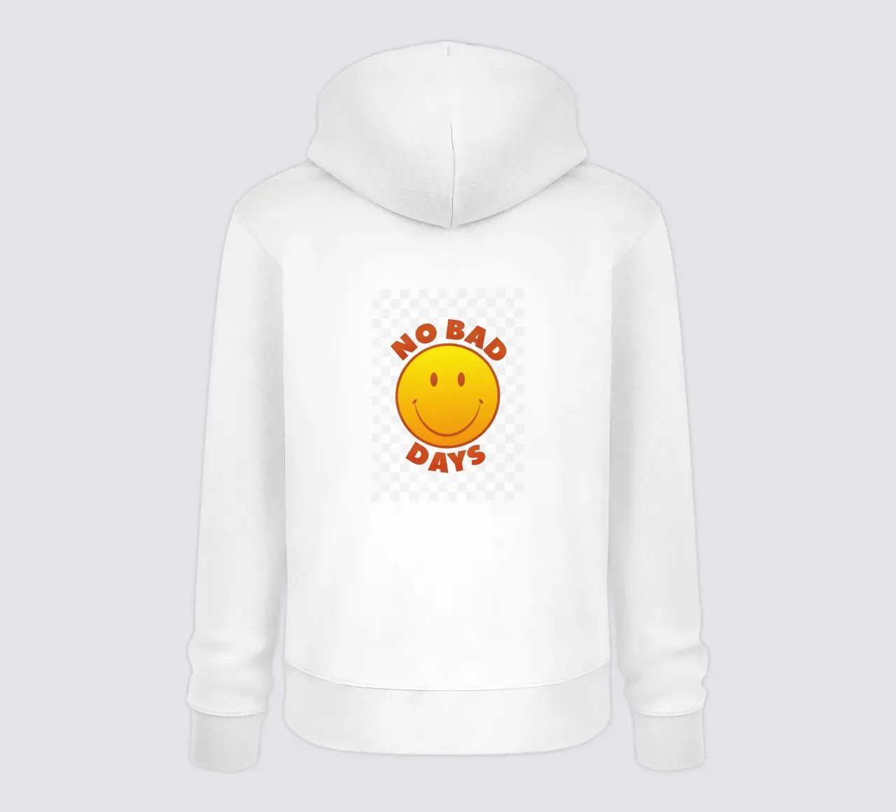 Retro "No Bad Days" Smiley Face Art Print felpa con cappuccio da showmemars