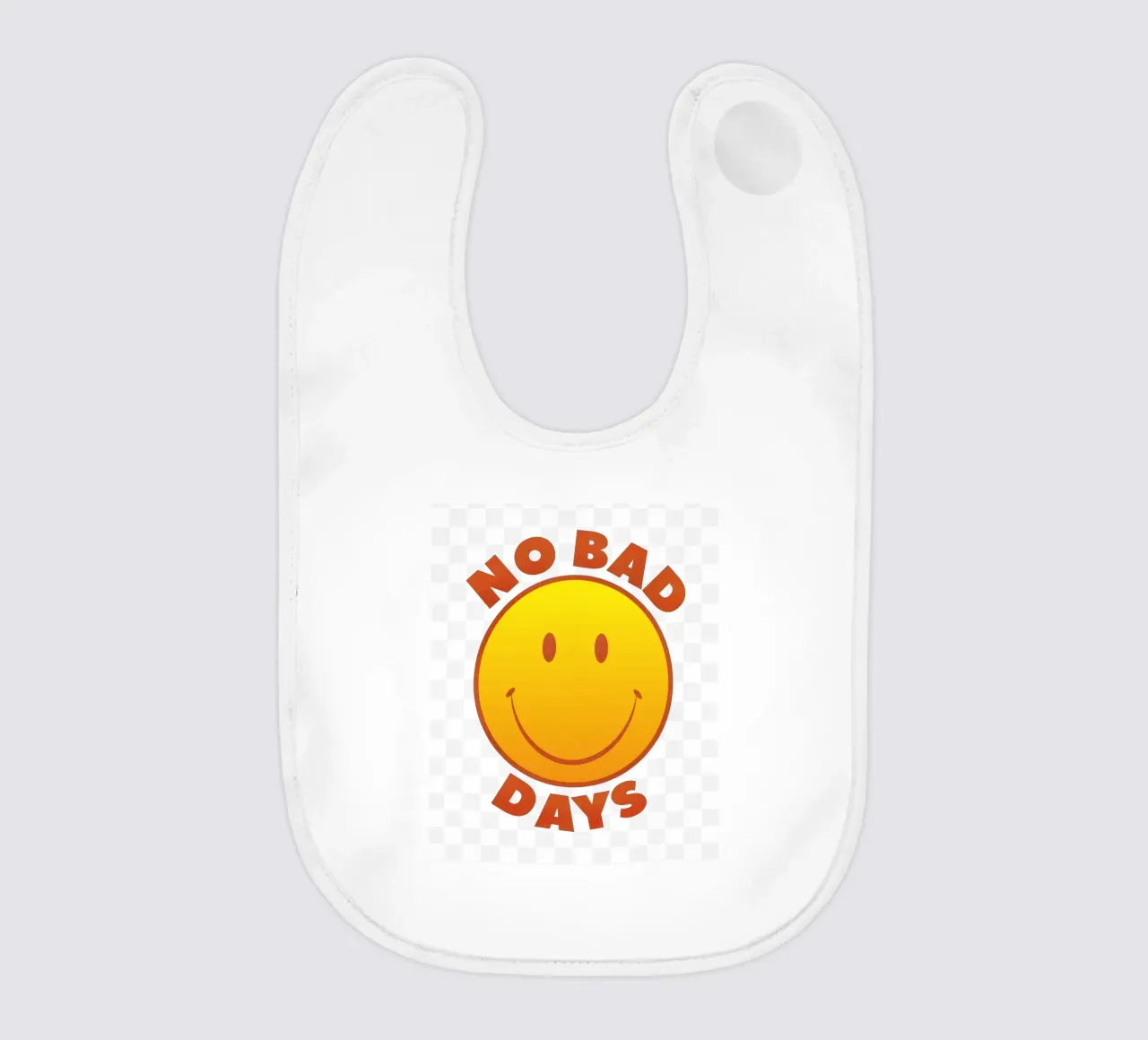 Retro "No Bad Days" Smiley Face Art Print bavaglino da showmemars