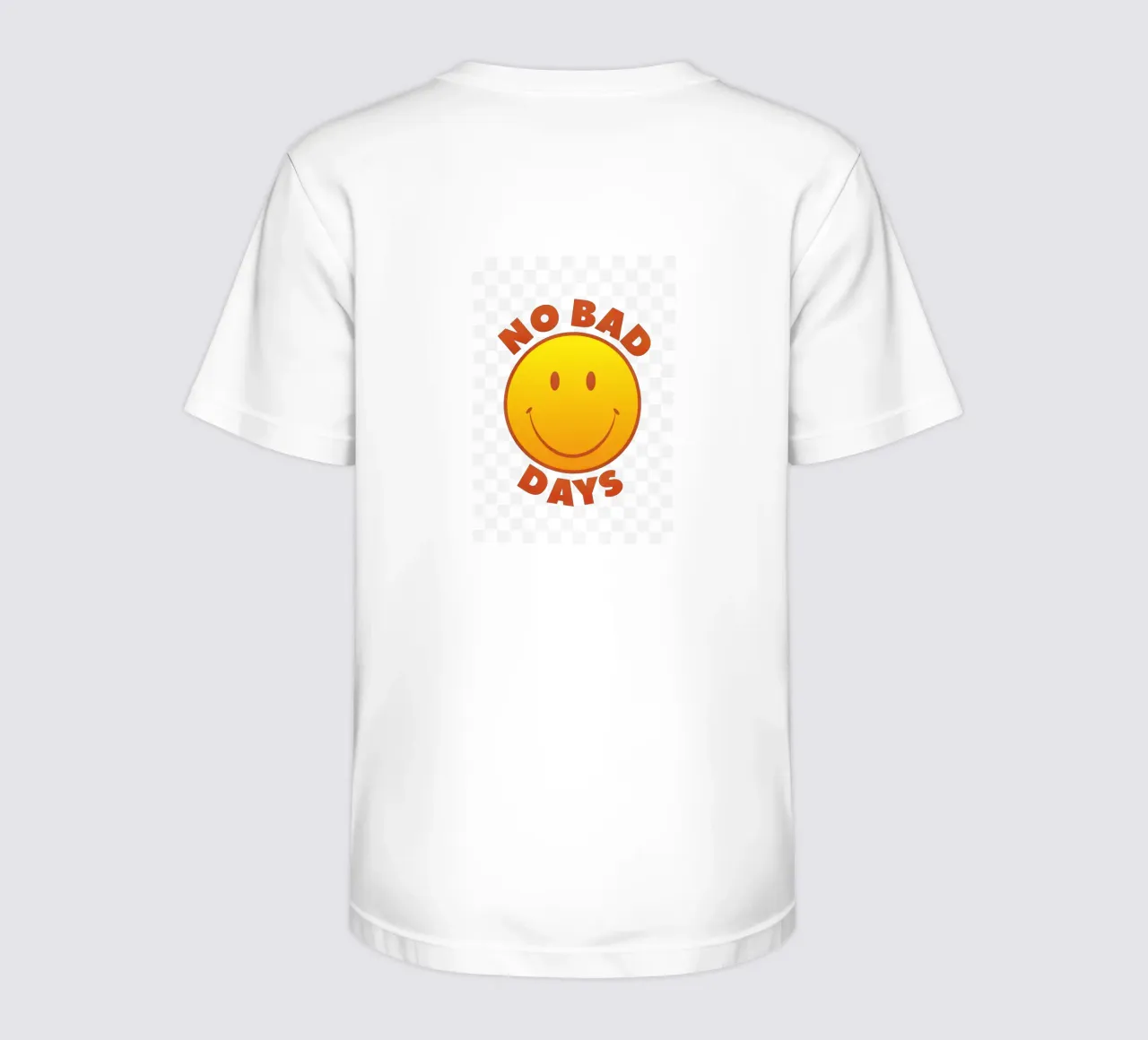 Retro "No Bad Days" Smiley Face Art Print t-shirt bambini da showmemars