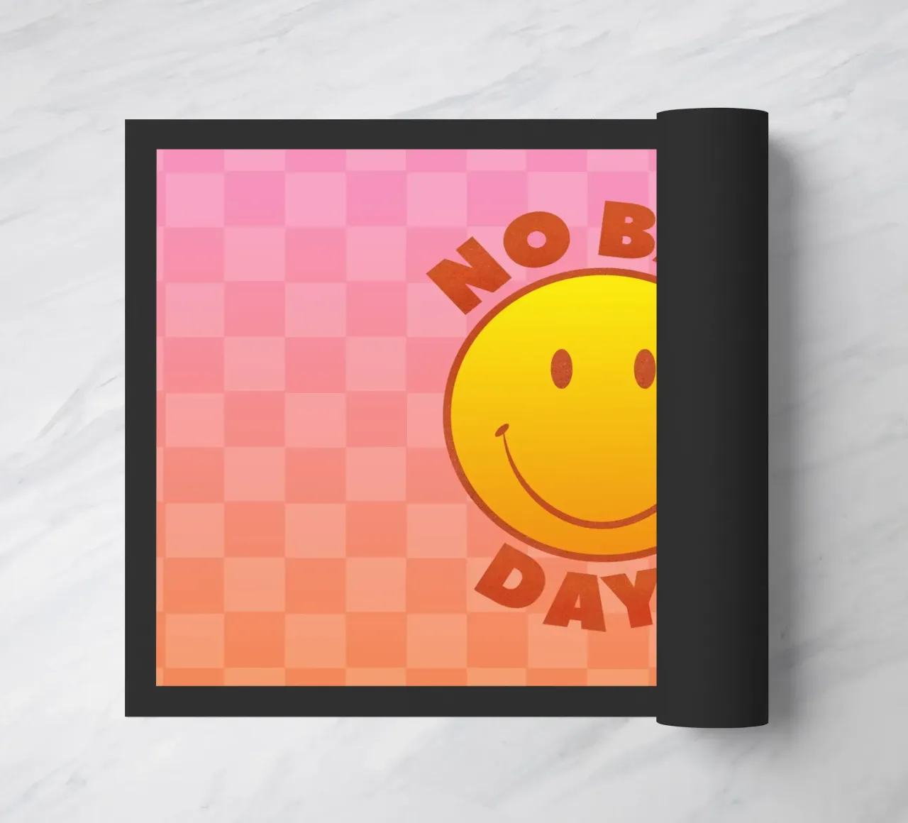 Retro "No Bad Days" Smiley Face Art Print zerbino da showmemars