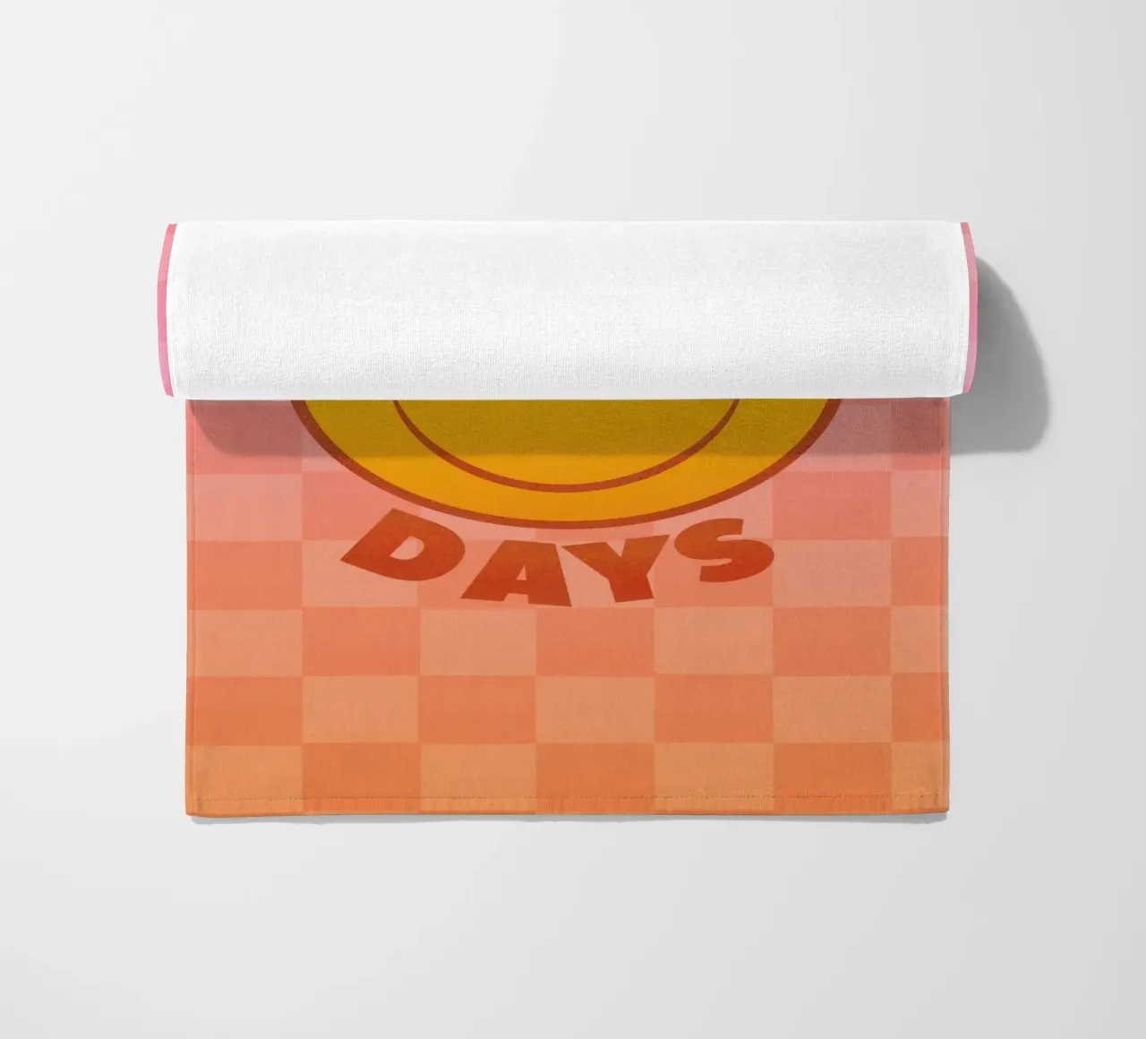 Retro "No Bad Days" Smiley Face Art Print telo mare da showmemars